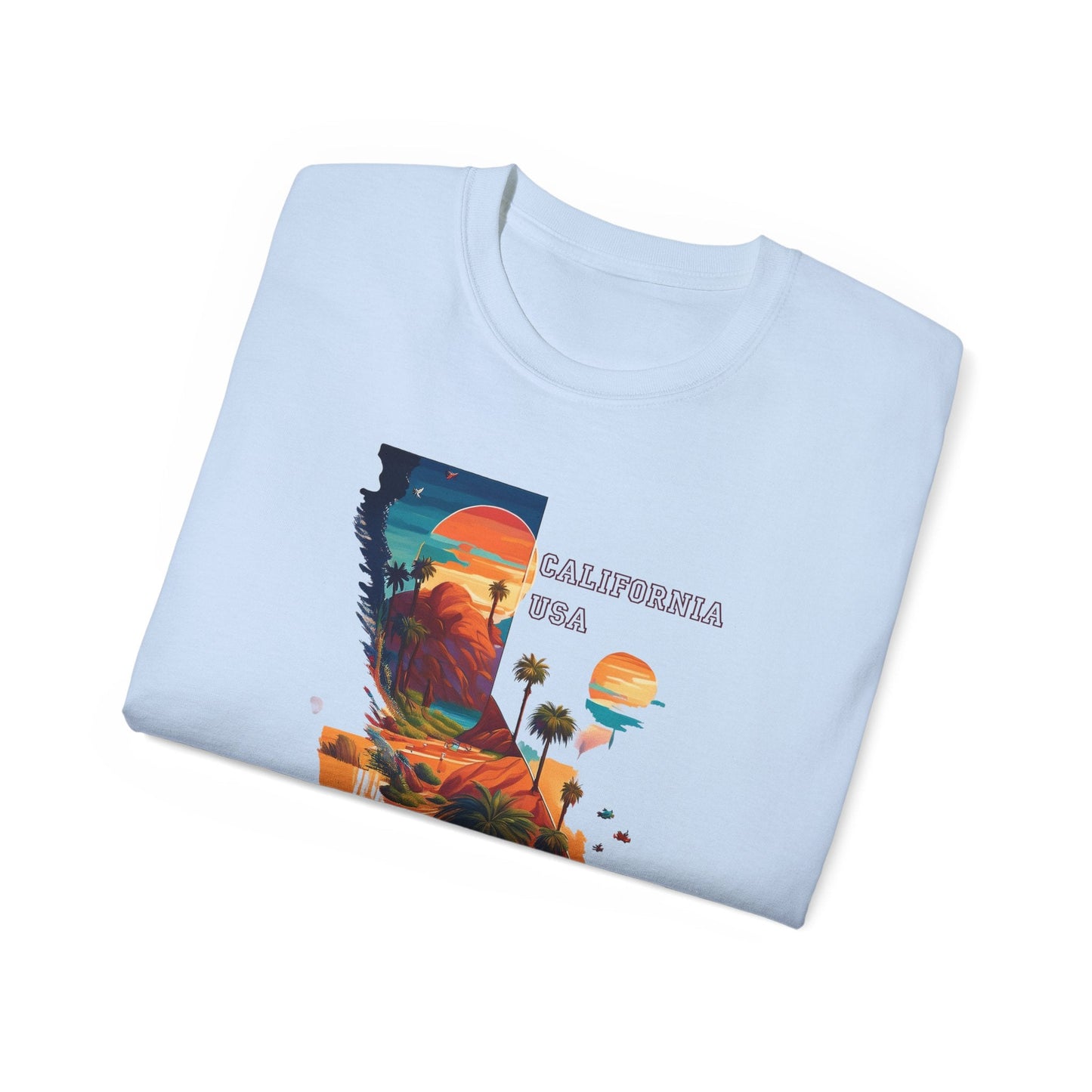 California Graphic Unisex Cotton T‑Shirt 2