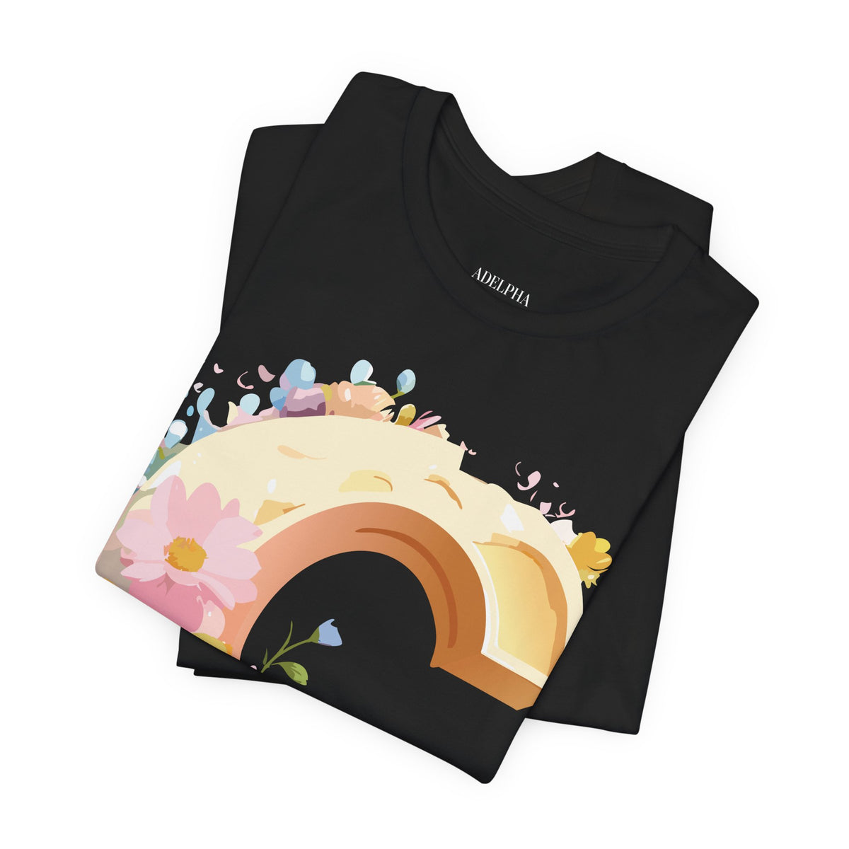 Letter C Graphic Unisex Cotton Bella+Canvas Tee with Art Letter Design