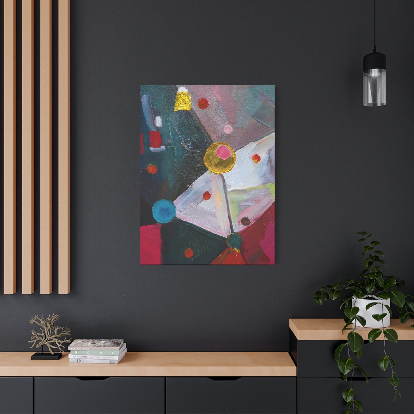Abstract Oil Painting Print Canvas 20x24,20x30,24x30 24x32,24x36,30x40 32x48,36x48,40x60 Pine-Wood Inner Frame ABS-166