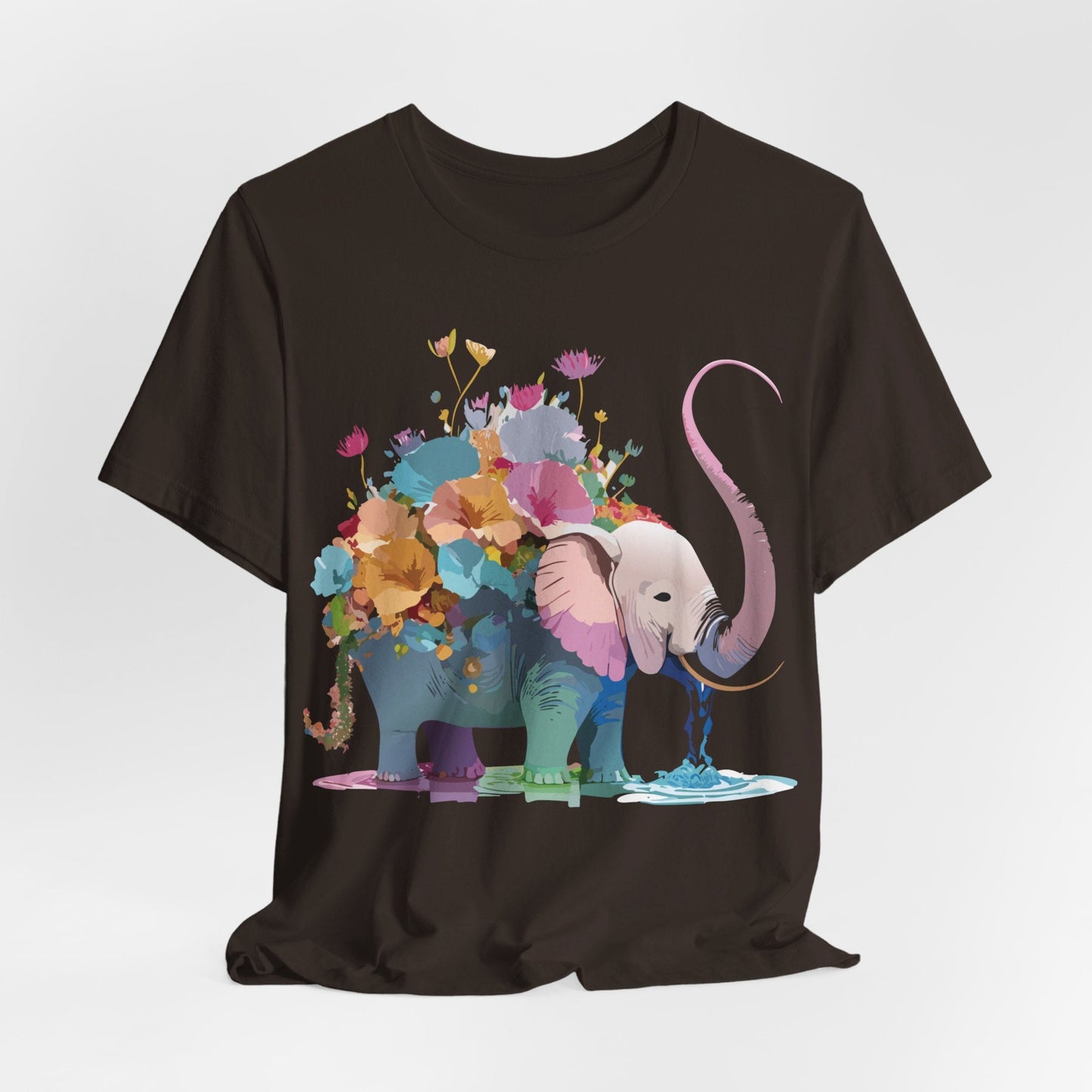 Elephant Graphic Unisex 100 Cotton Jersey Vintage Art Design Tee 12