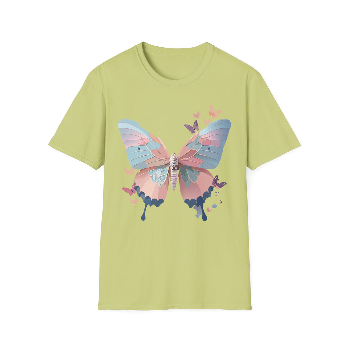 Watercolor Butterfly T-Shirt – Colorful Nature-Inspired Gift Graphic Tee Unisex 100 Cotton Gildan T-Shirt