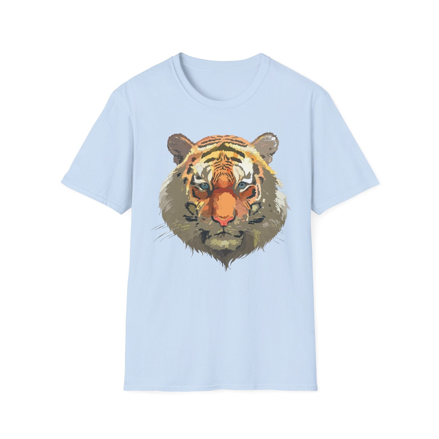 Unisex Tiger Shirt Gildan Softstyle 64000 Cotton Tee For Everyday Comfort