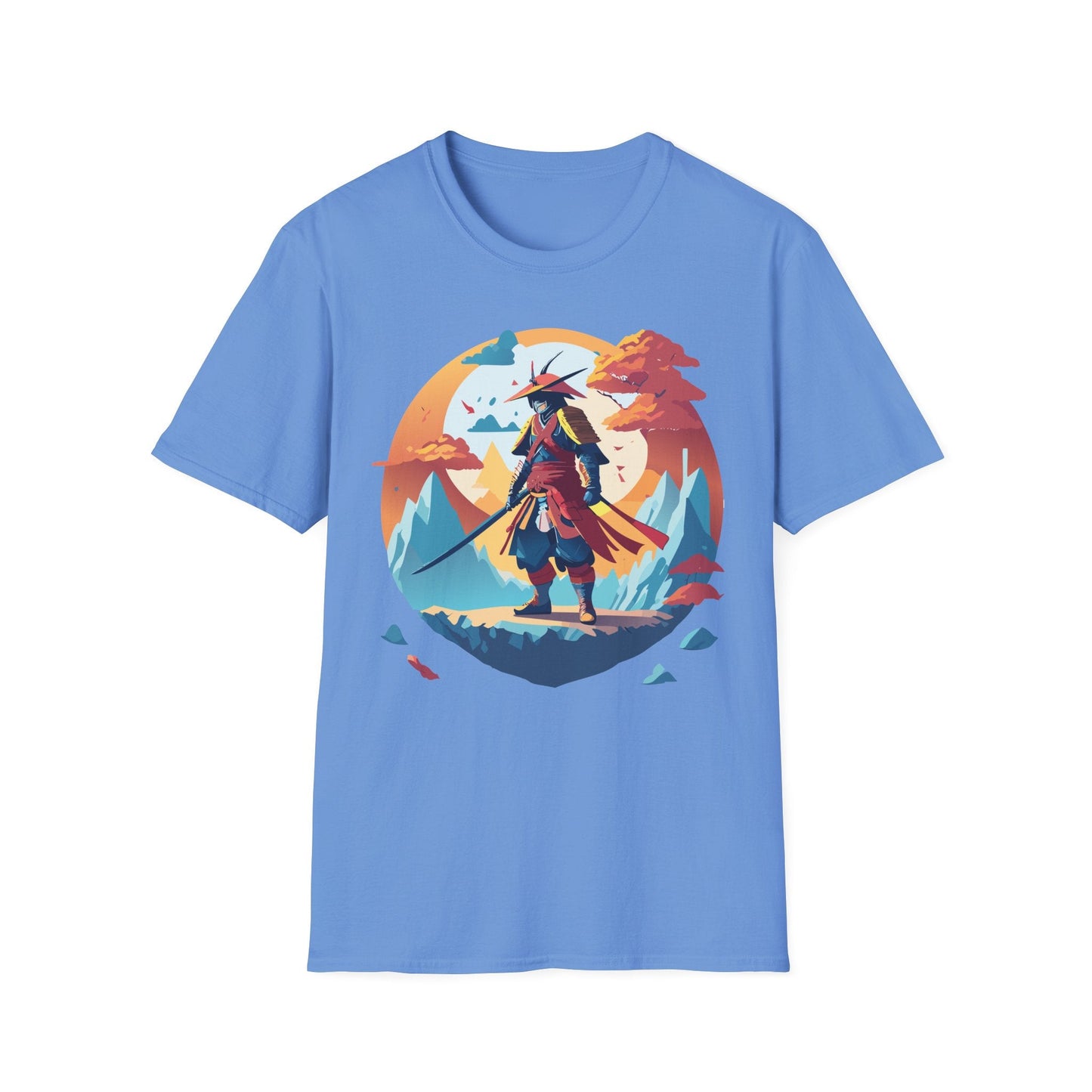 Samurai Shirt Unisex Tee Gildan Softstyle 64000 100 Percent Ring Spun Cotton Lightweight