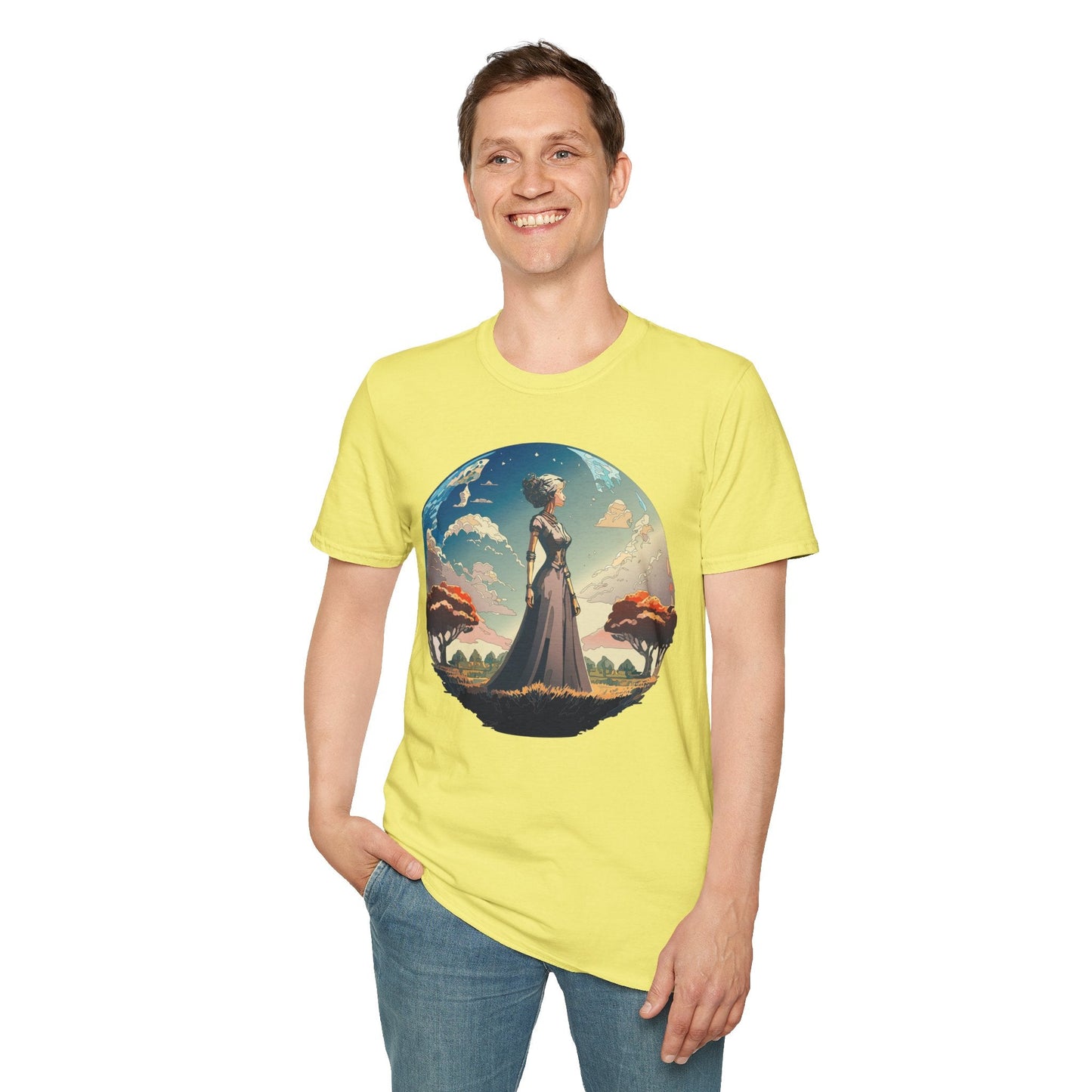 Womens Graphic T Shirt Art Design Tee Gildan Softstyle 64000 Unisex Cotton Short Sleeve