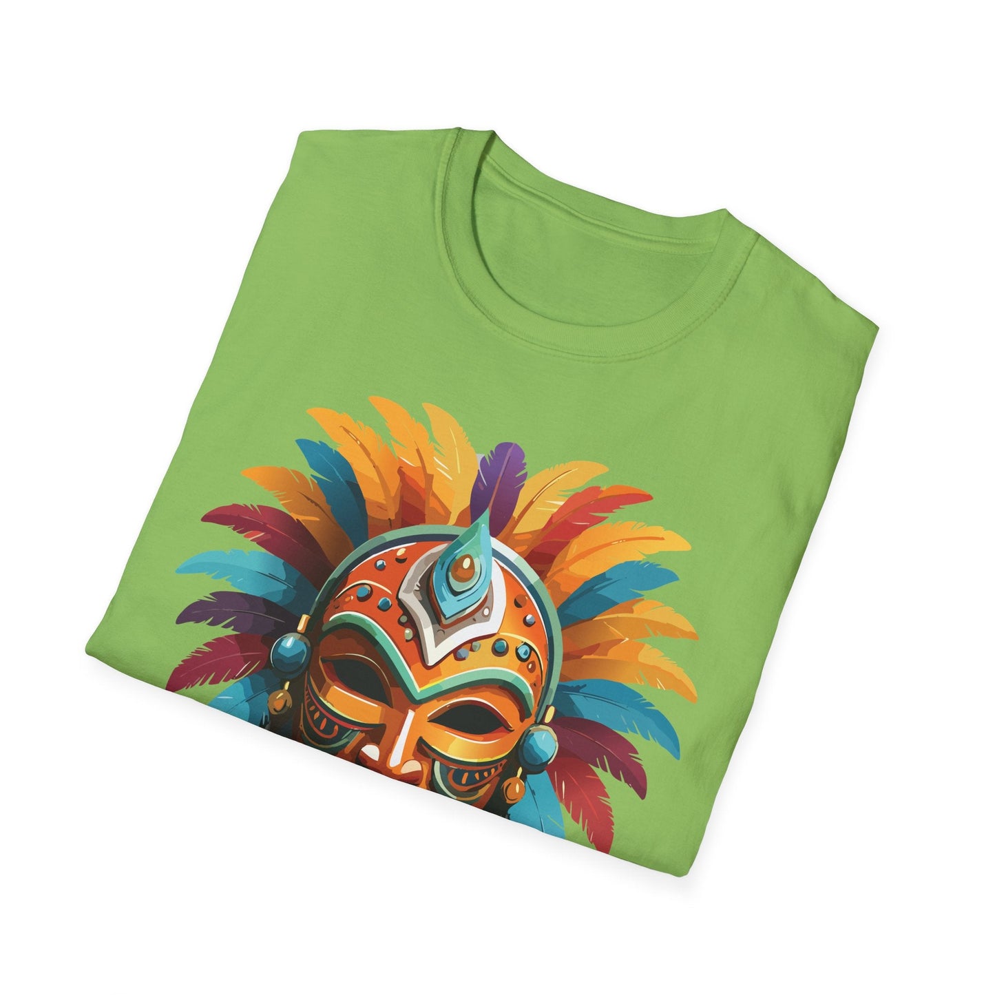 Mask Tee Shirt Unisex Softstyle 100 Percent Ring Spun Cotton Masquerade Tees For Comfort
