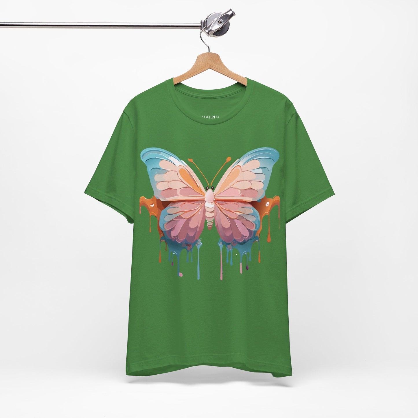 Butterfly Graphic Unisex 100 Cotton Lightweight Vintage Design Jersey Tee 86