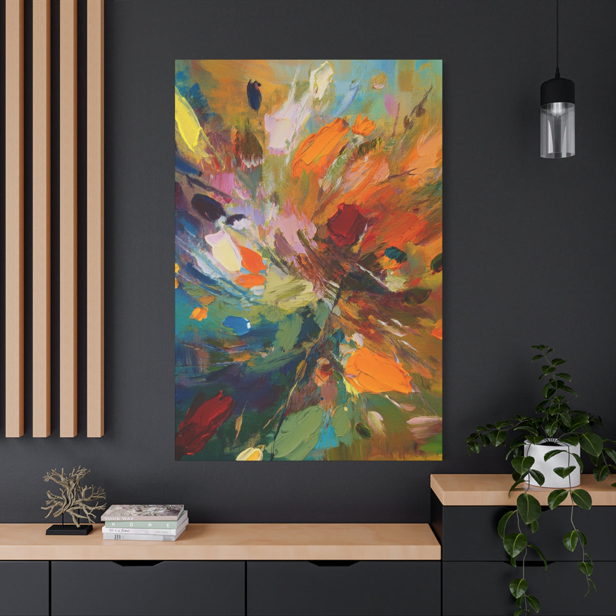Abstract Oil Painting Print Canvas 20x24,20x30,24x30 24x32,24x36,30x40 32x48,36x48,40x60 Pine-Wood Inner Frame ABS-93
