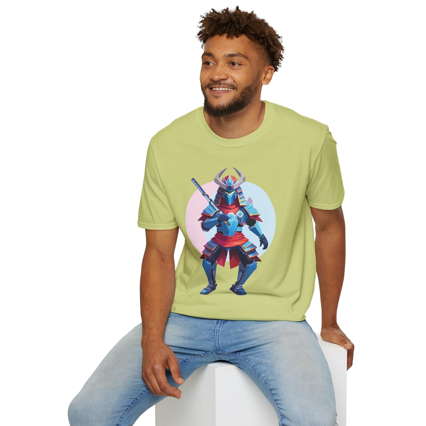 Samurai T Shirt Unisex Softstyle Tee Made From 100 Percent Ring Spun Cotton Gildan 64000