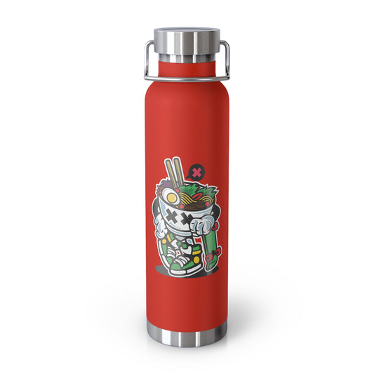 22oz Copper Insulated Water Bottle with Cartoon Design - CV108