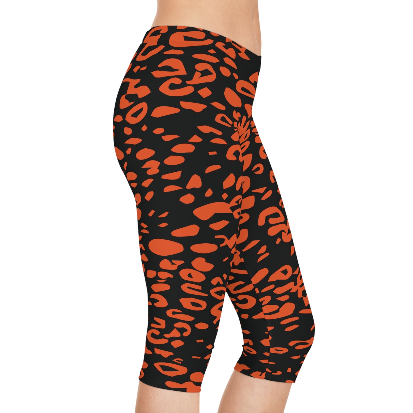 Legging capri à imprimé animalier