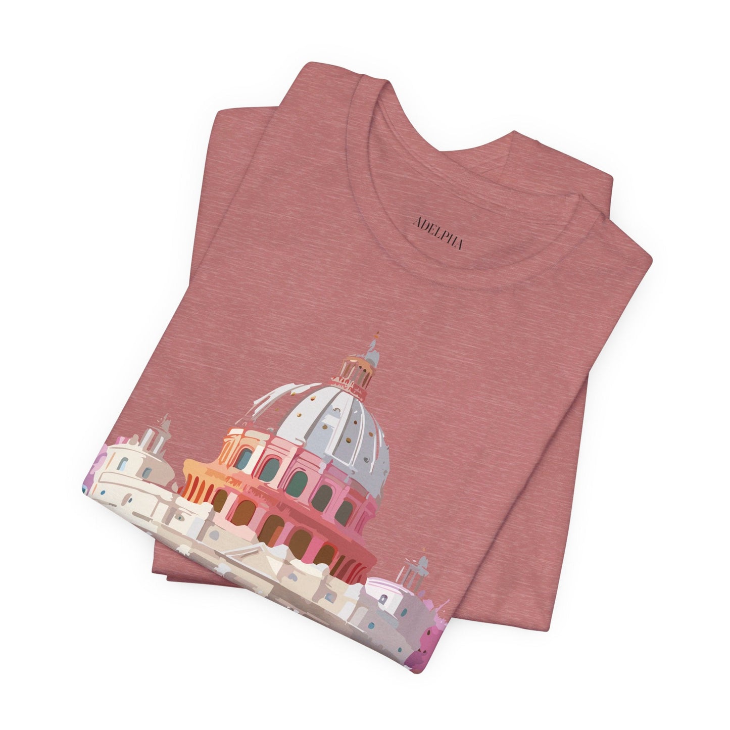 Adelpha Rome Tourist Shirt Unisex Graphic Tee With Vintage Art Design Comfortable Fit
