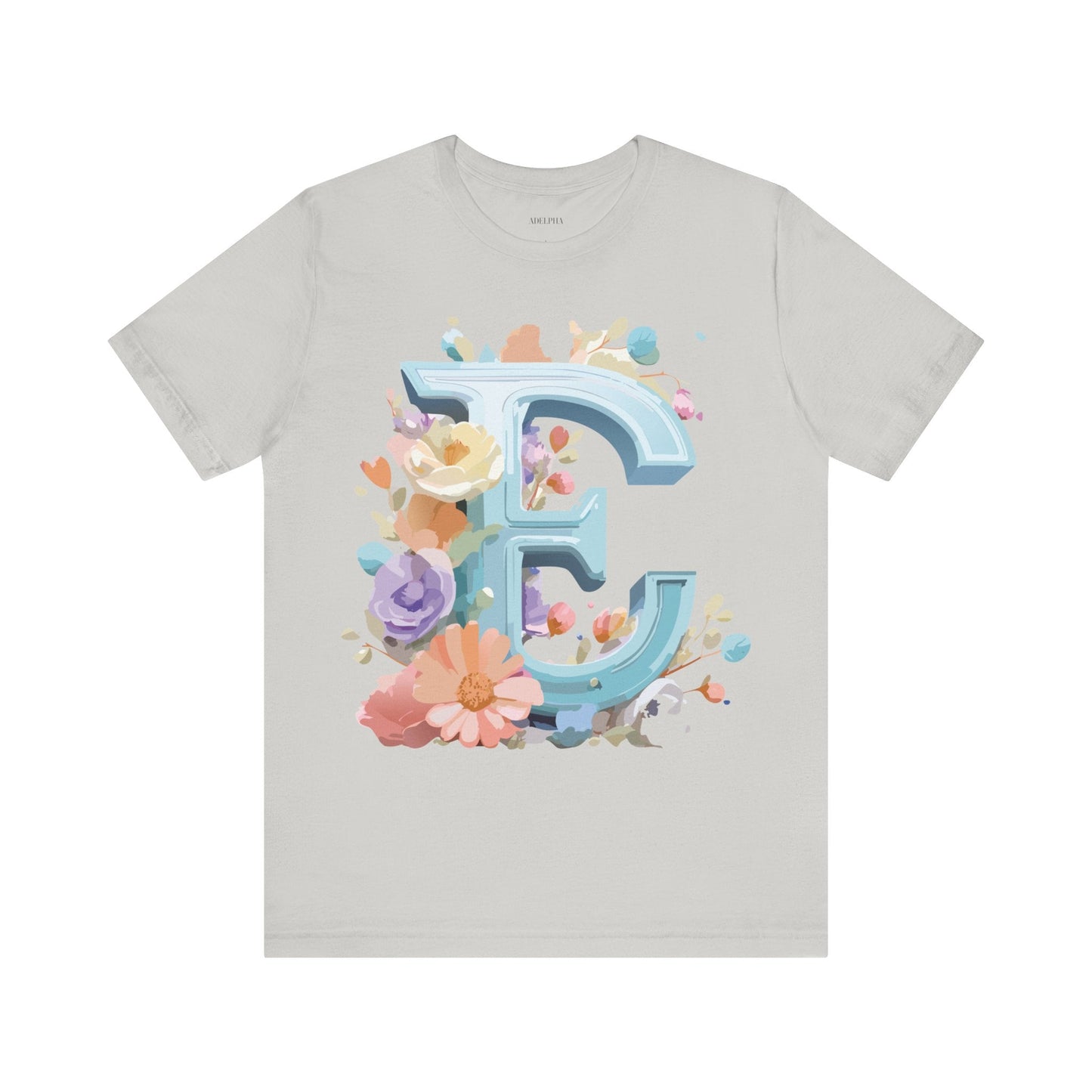 Unisex Letter E  Graphic Tee Featuring Vintage Inspired Artwork Collection