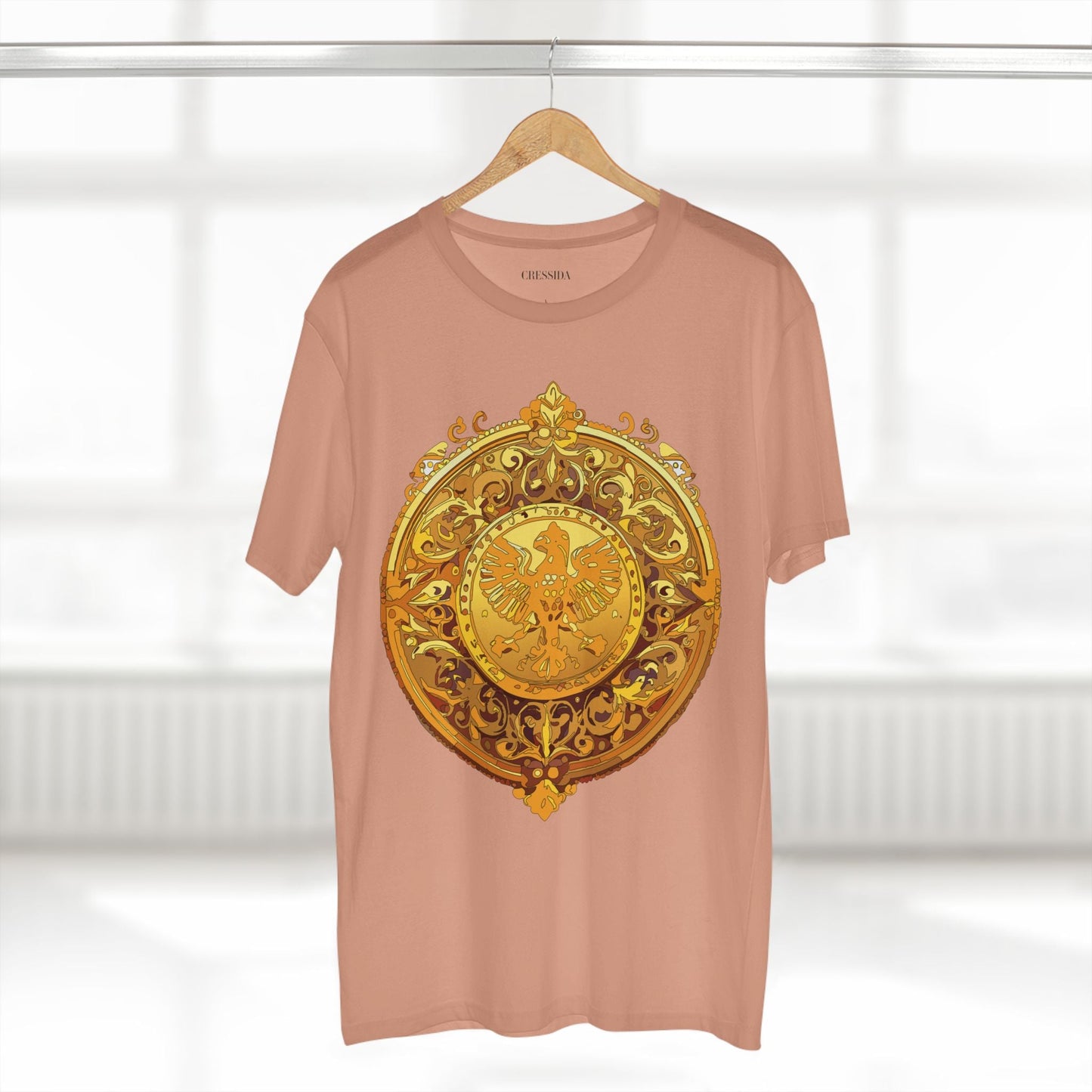 Antique Gold Coin Graphic Design T-Shirt Unisex 100 Cotton With Golden Print Artwork Tee 26