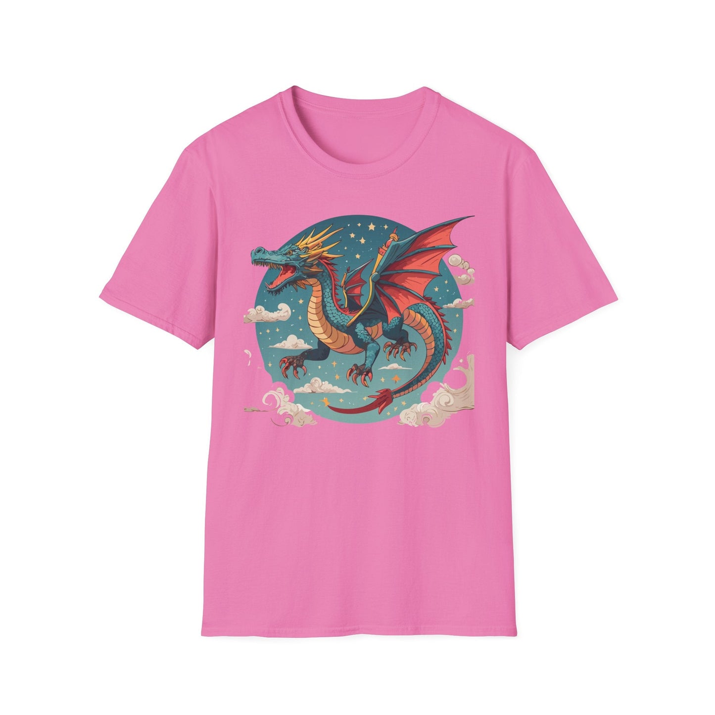 Dragon Graphic Unisex 100 Cotton Tee with Animal Artwork Design 20