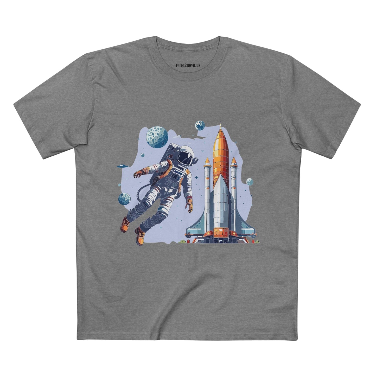 Cosmos Astronaut Shirt Unisex Premium Cotton Art Tee CS 15 Retro2Nova Exclusive Collection