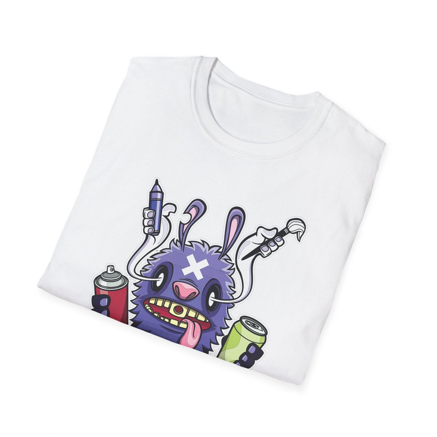 Cartoon T Shirt Animation T Shirt Funny Tee Shirt Unisex Softstyle Gildan 64000 Art Design