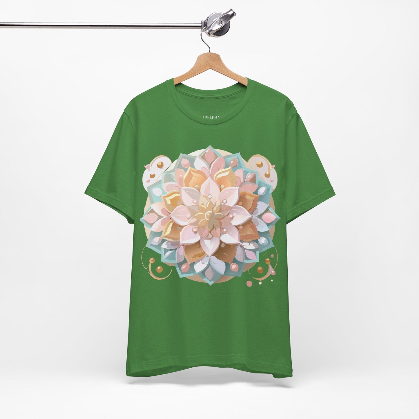Adelpha Mandala Graphic Tee Unisex Short Sleeve Jersey Shirt Vintage Inspired Artwork