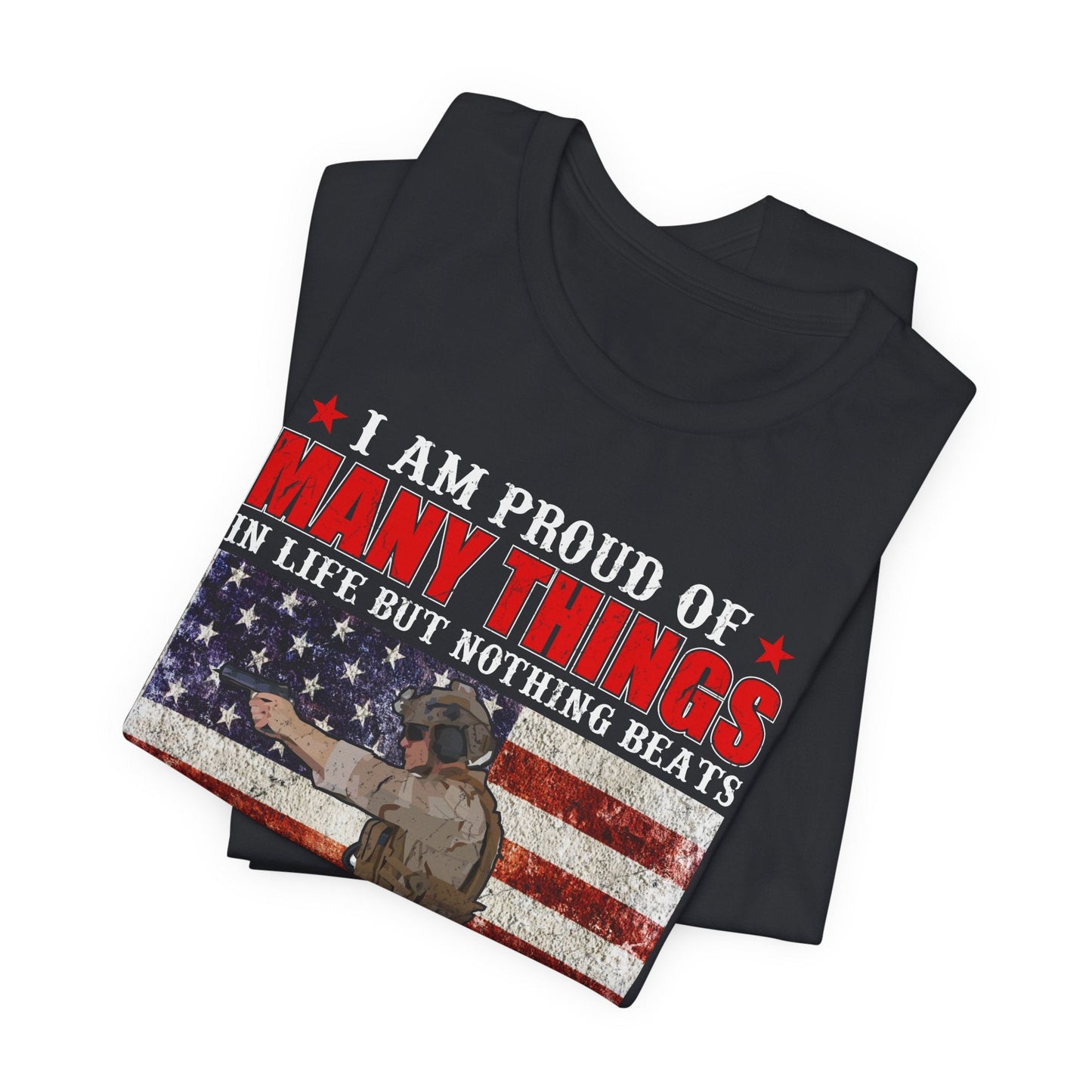 Army Veteran Patriotic Graphic Design Unisex Cotton T-Shirt v28