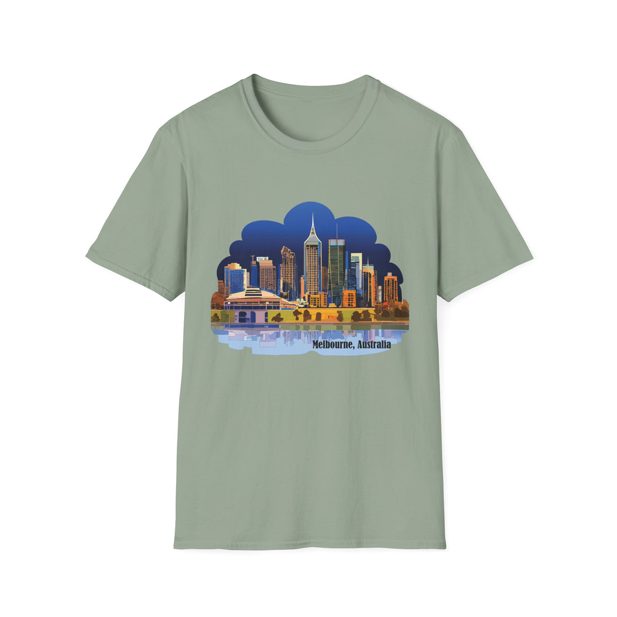 Melbourne Skyline T-Shirt | Cityscape Illustration
