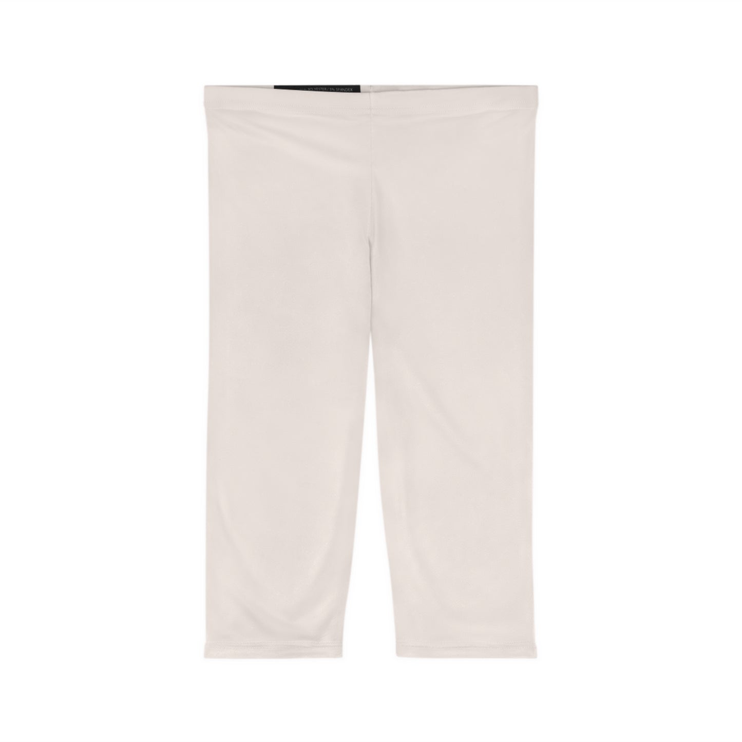 Seashell Color Women's Brushed Suede Poly Span Casual Capri Leggings XS-2XL
