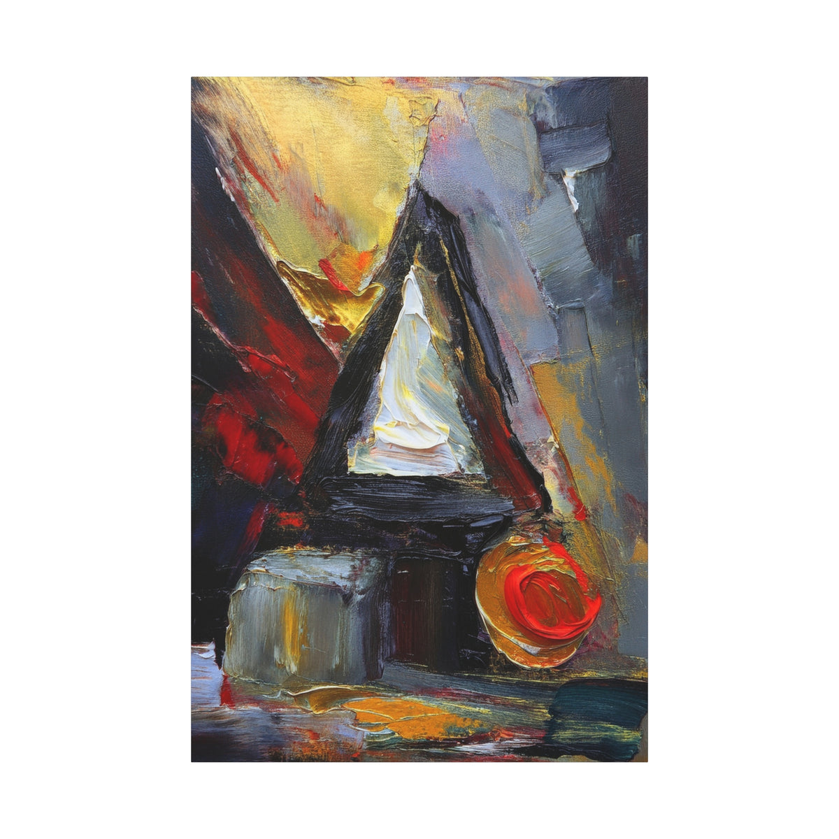 Abstract Oil Painting Print Canvas 20x24,20x30,24x30 24x32,24x36,30x40 32x48,36x48,40x60 Pine-Wood Inner Frame ABS-75