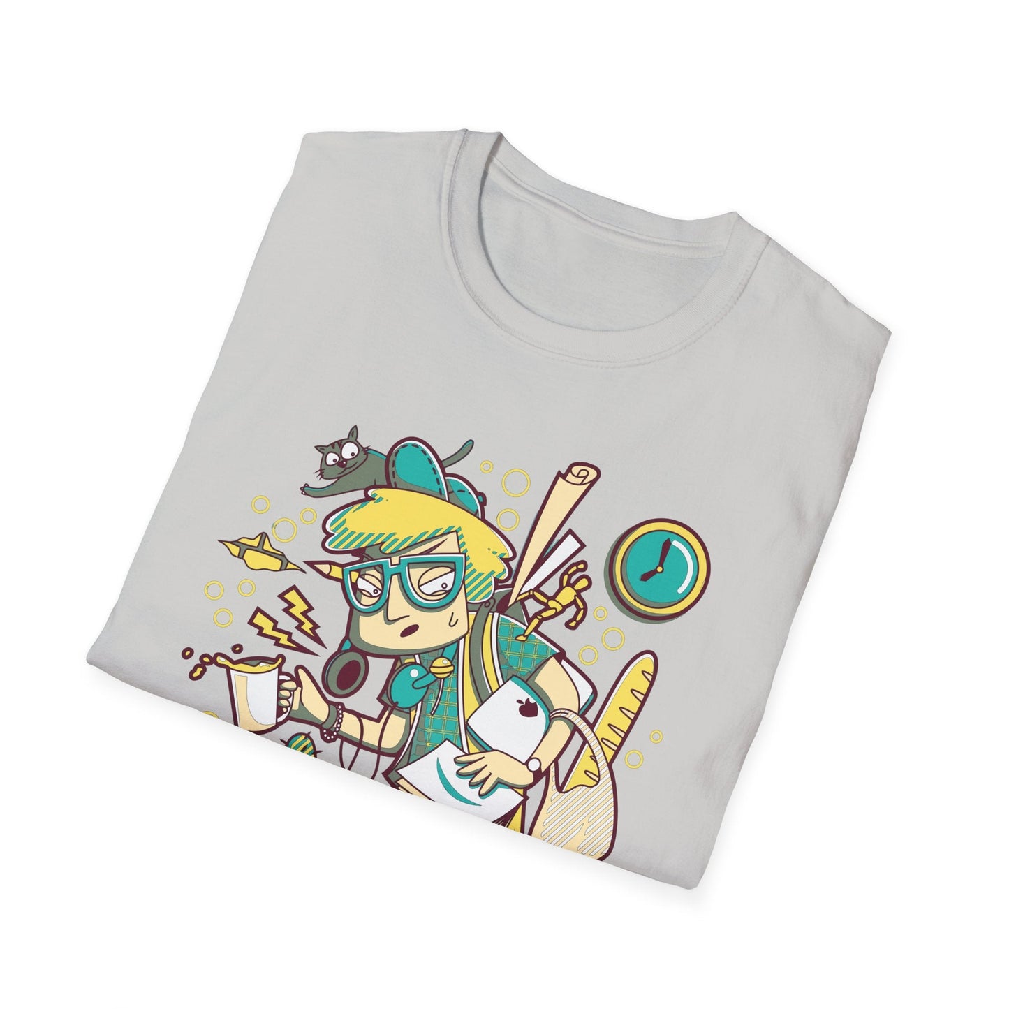 Cartoon T Shirt Animation T Shirt Funny Tee Shirt Unisex Gildan Softstyle 64000 Cotton Tee
