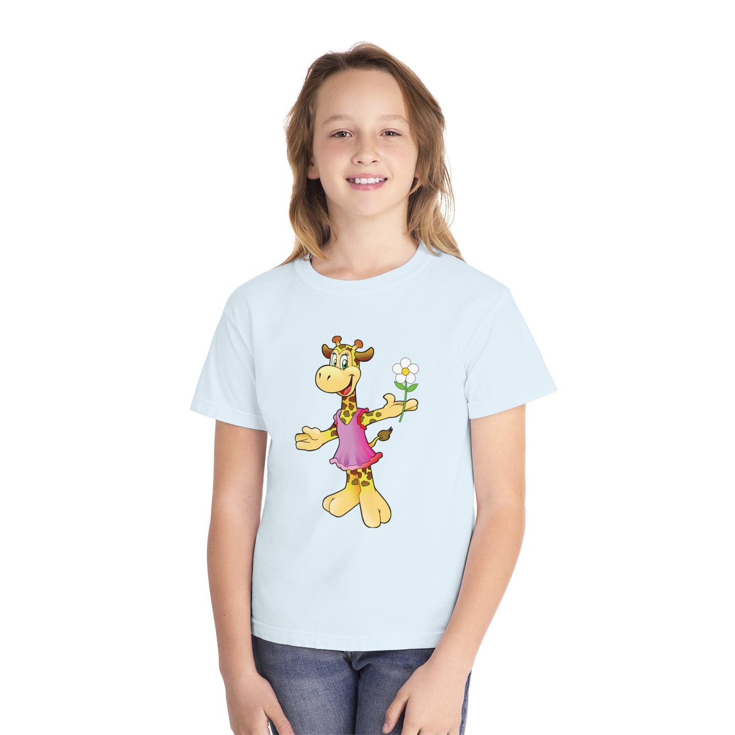 Youth Tee Shirt with Funny Cow