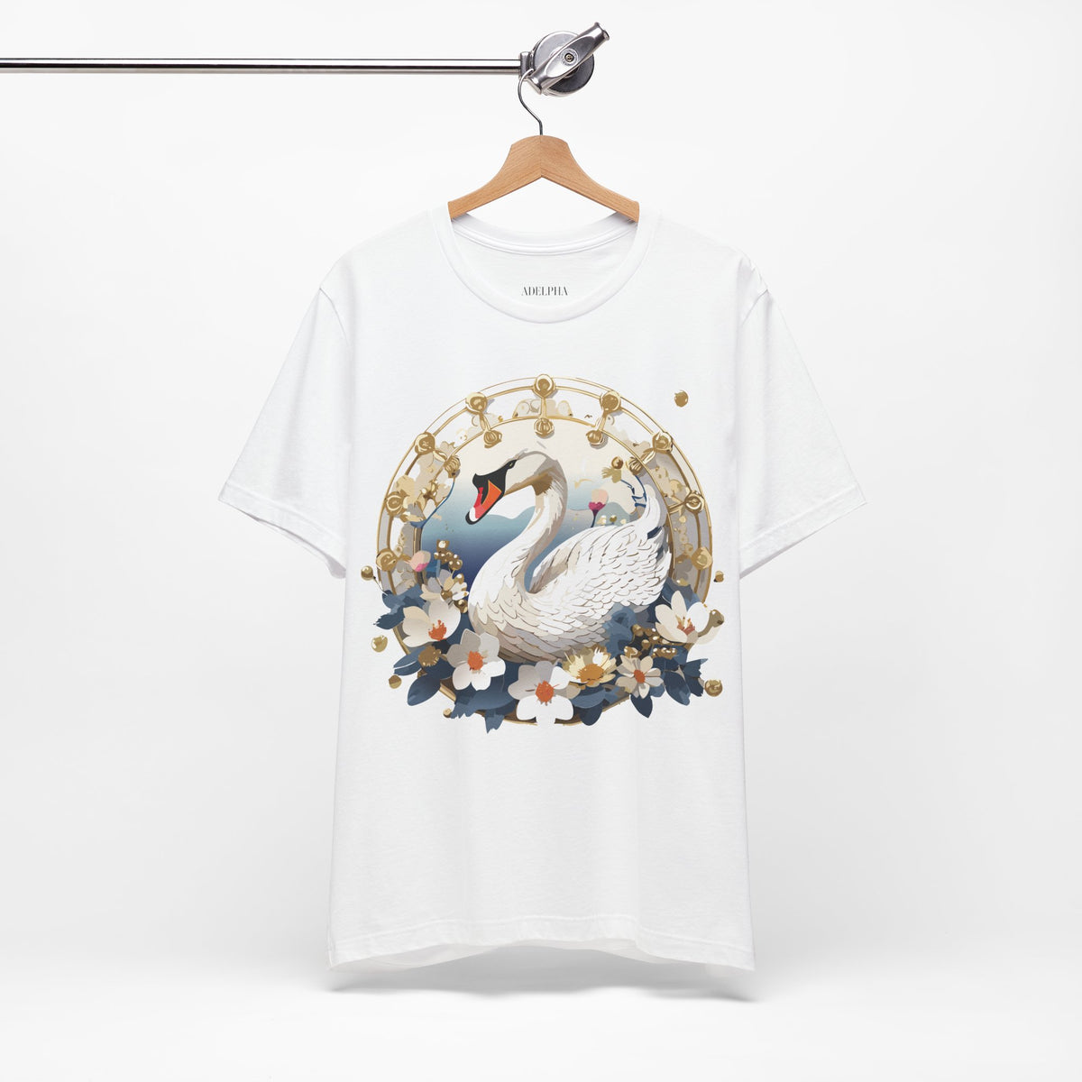Medallion Graphic Unisex Cotton Bella+Canvas Tee with Art Design d51