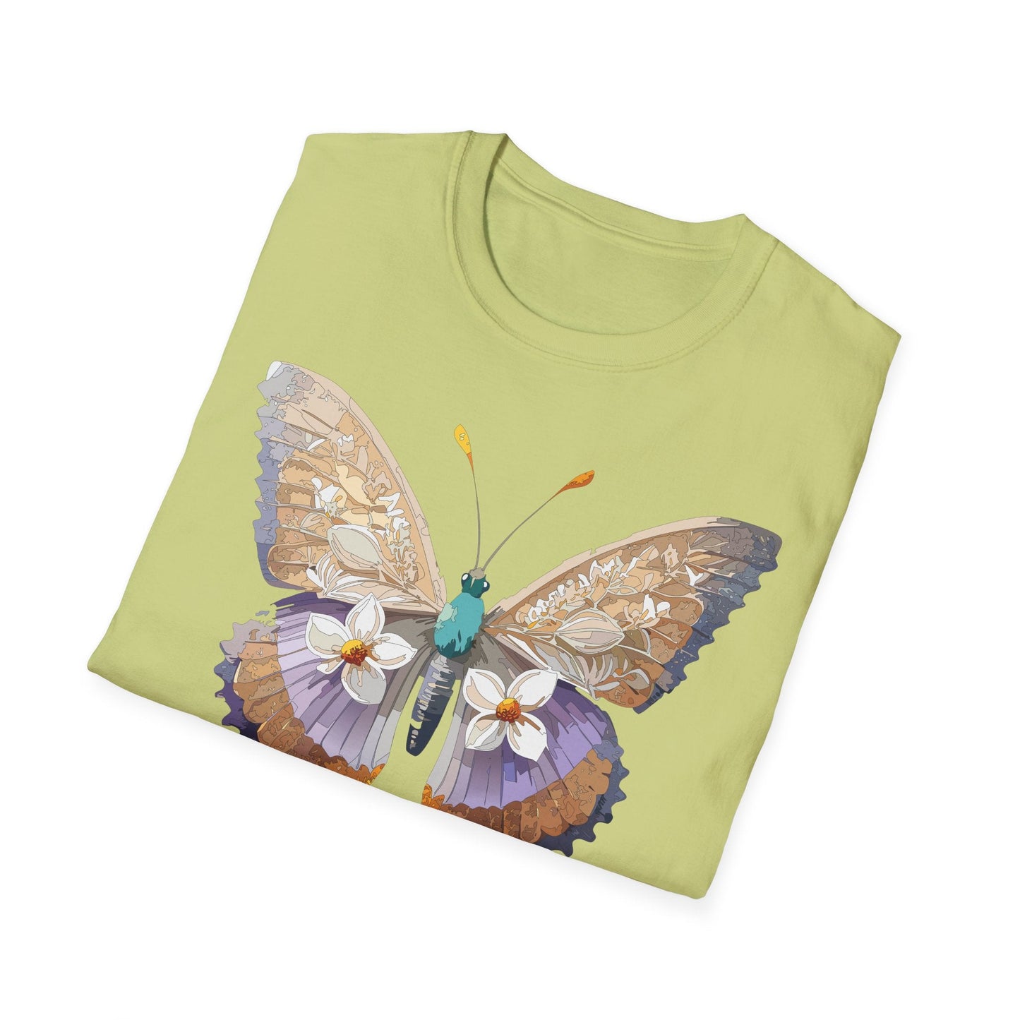 Butterfly Shirt Unisex T Shirt With Monarch Design Softstyle Gildan 64000 100 Percent Cotton Tee