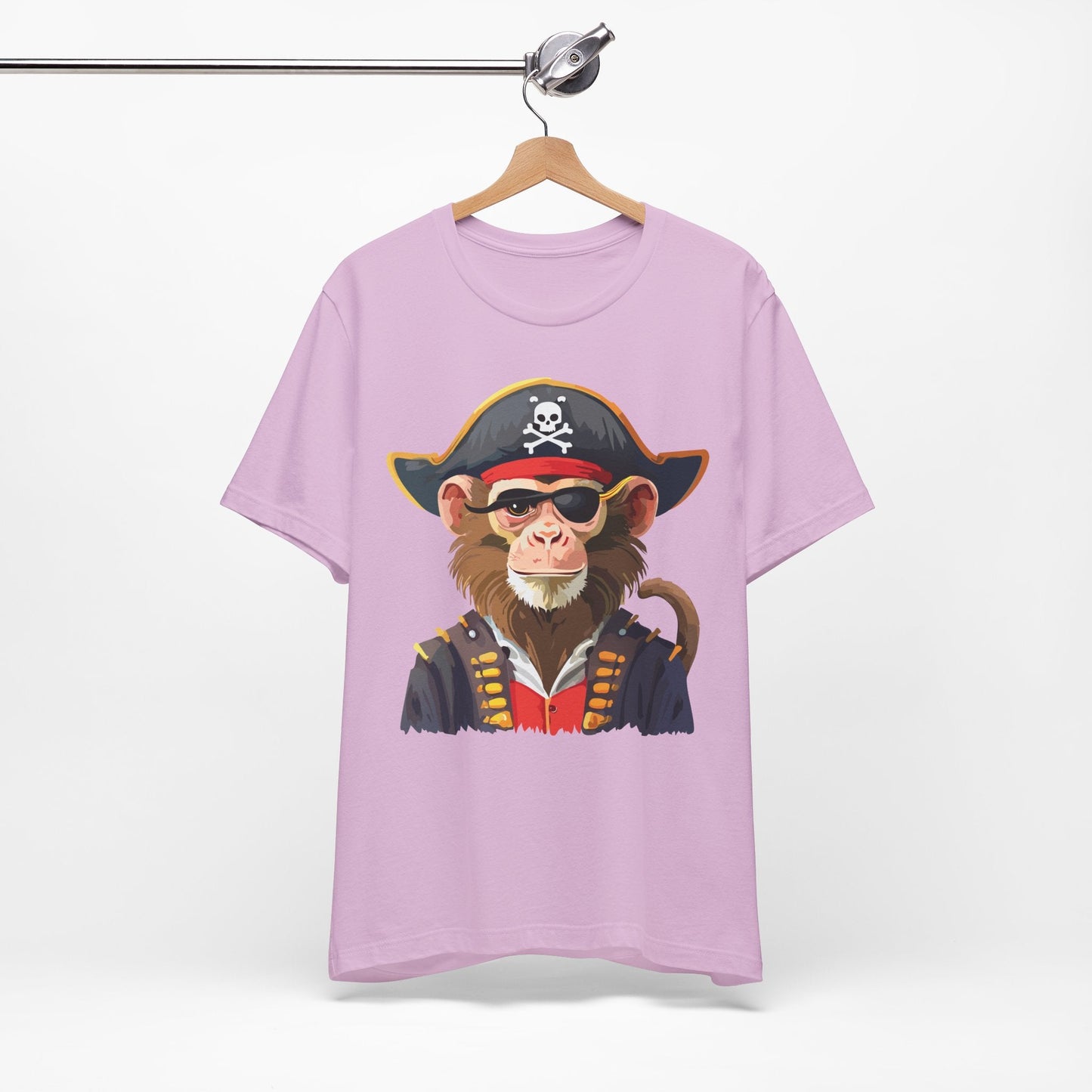 Unisex Animal Design Tee Shirt With Wild Animals Art Print Gildan Softstyle 64000