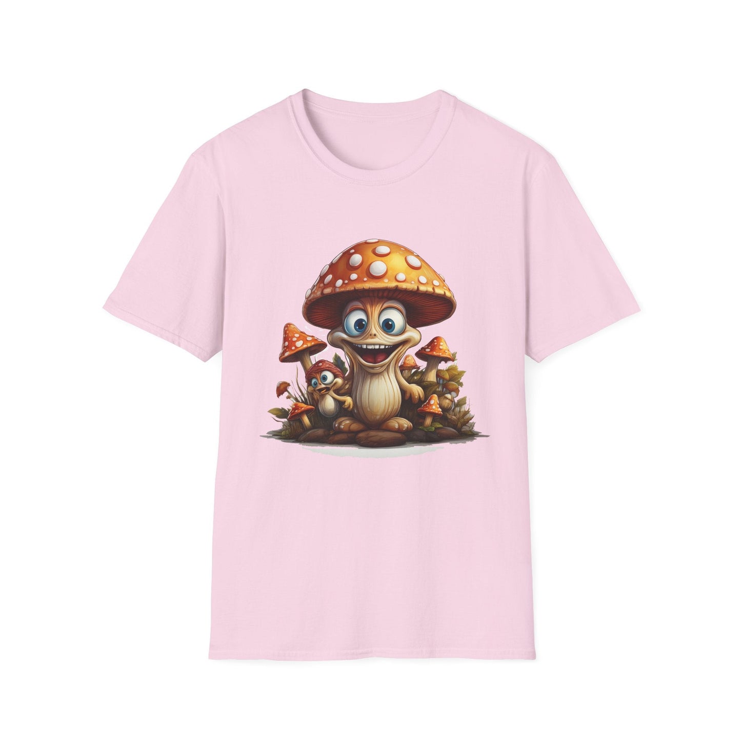 Mashroom Tee Shirt Unisex Softstyle 64000 Comfortable Mushroom Shirt With Funny Fungus Design