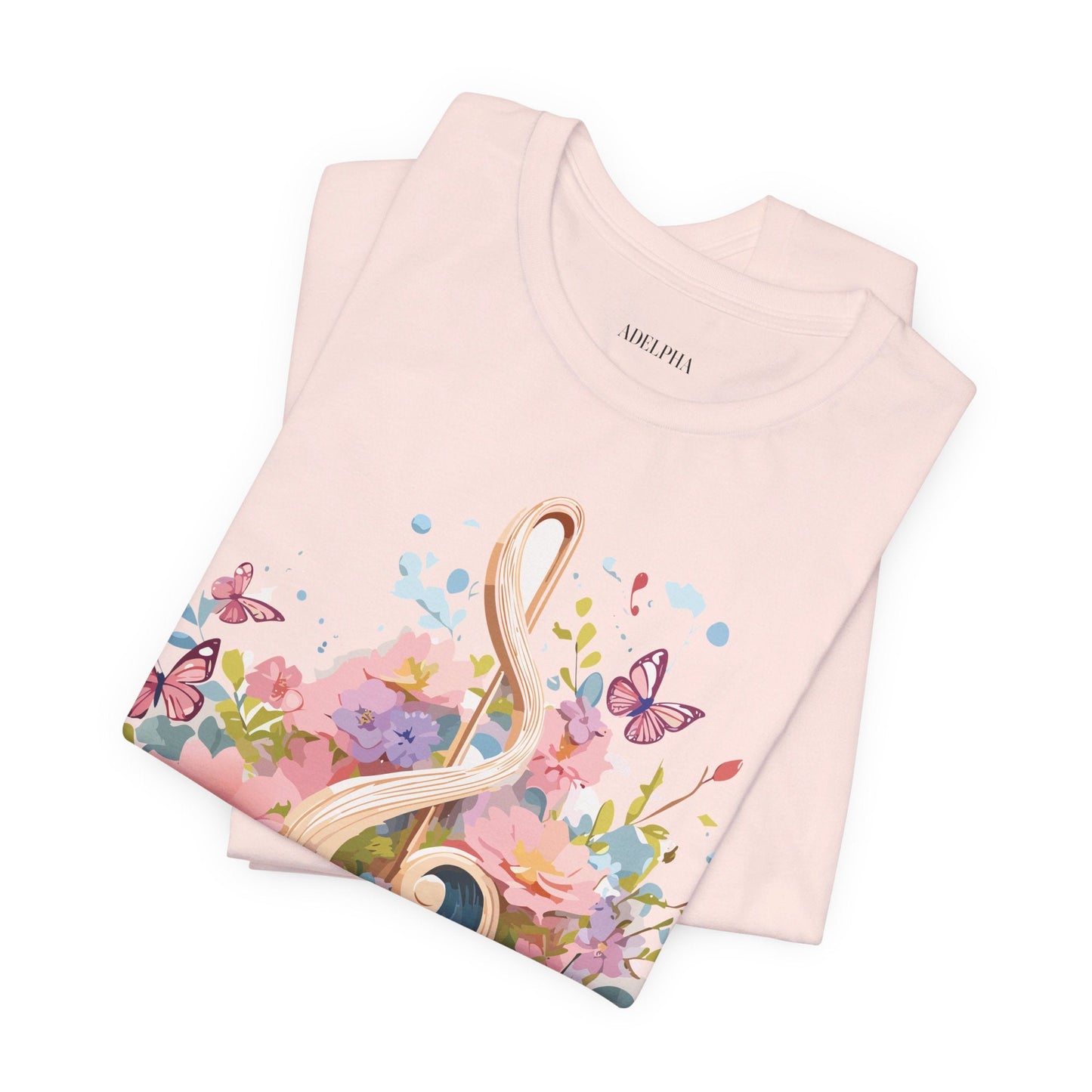 Music Graphic T Shirt Unisex Short Sleeve Adelpha Vintage Inspired Artwork Tee Premium Edition