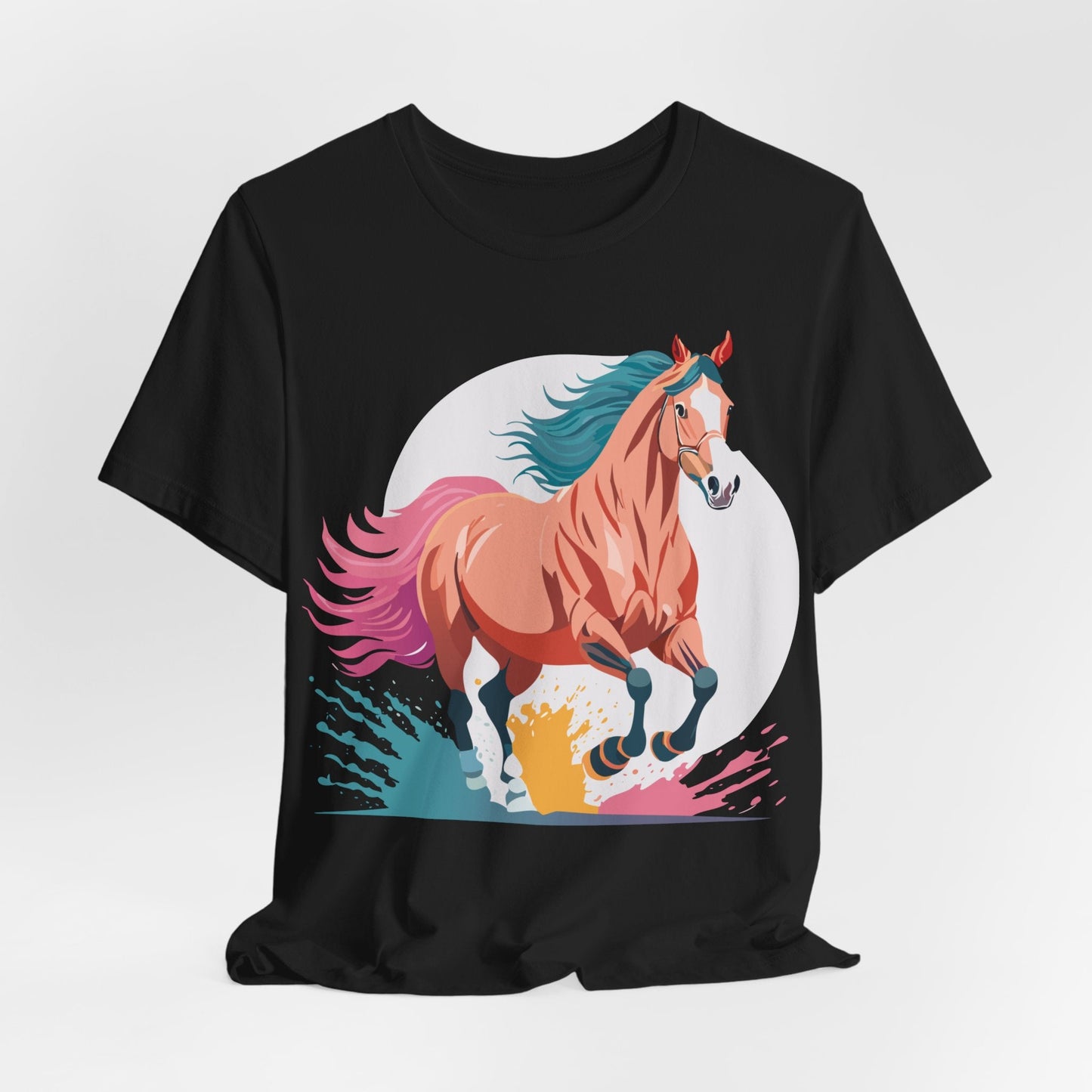 Horse Graphic Unisex 100 Cotton Vintage Animal Art T-Shirt 18