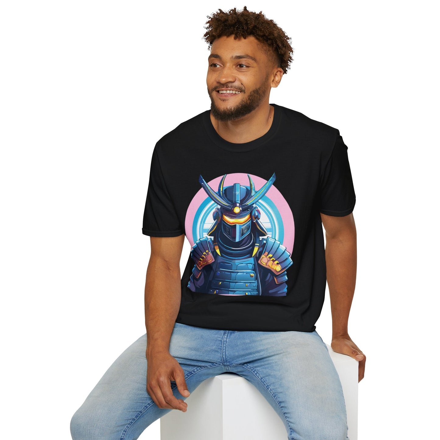 Samurai Shirt Unisex Gildan Softstyle 64000 Tee 100 Percent Ring Spun Cotton Breathable Lightweight