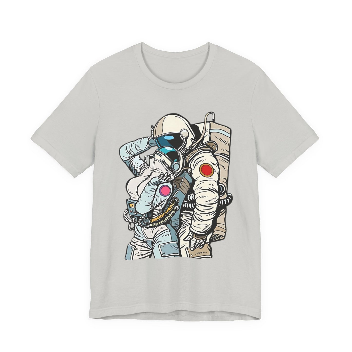 Unisex Astronaut T-shirt, Space Lovers Tee, Cosmic Top, Astronaut Graphic Tee, Cosmos Graphic T-Shirt, Love Shirt Art T-Shirt