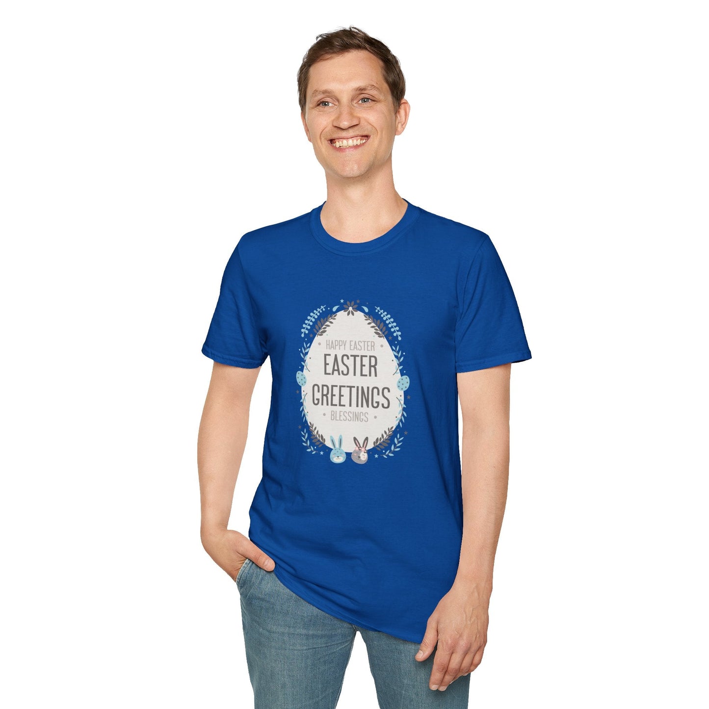 Gildan Easter Unisex Softstyle 64000 T Shirt With Easter Print Design Short Sleeve Tee Edition