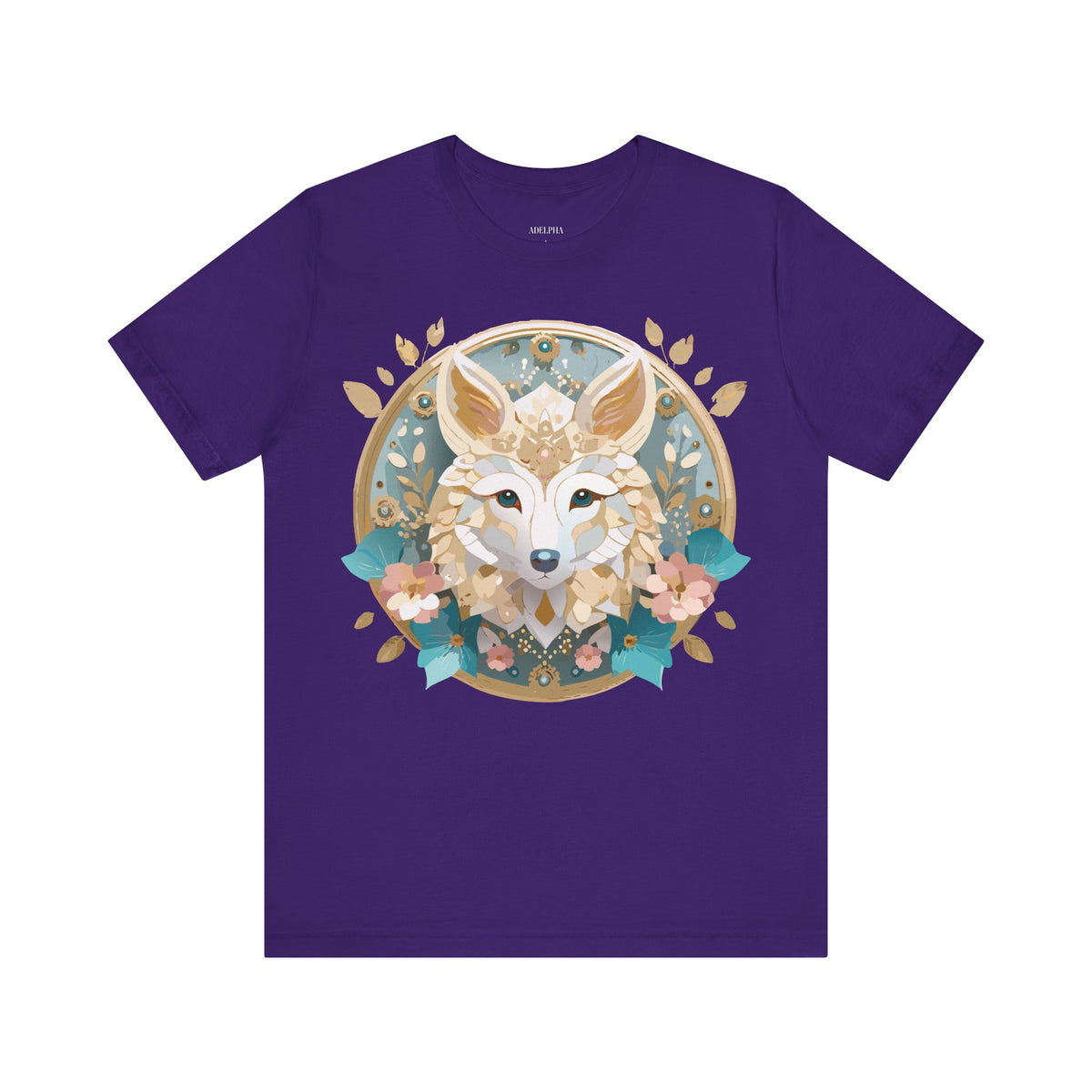 Medallion Graphic Unisex Cotton Bella+Canvas Tee with Art Design d64