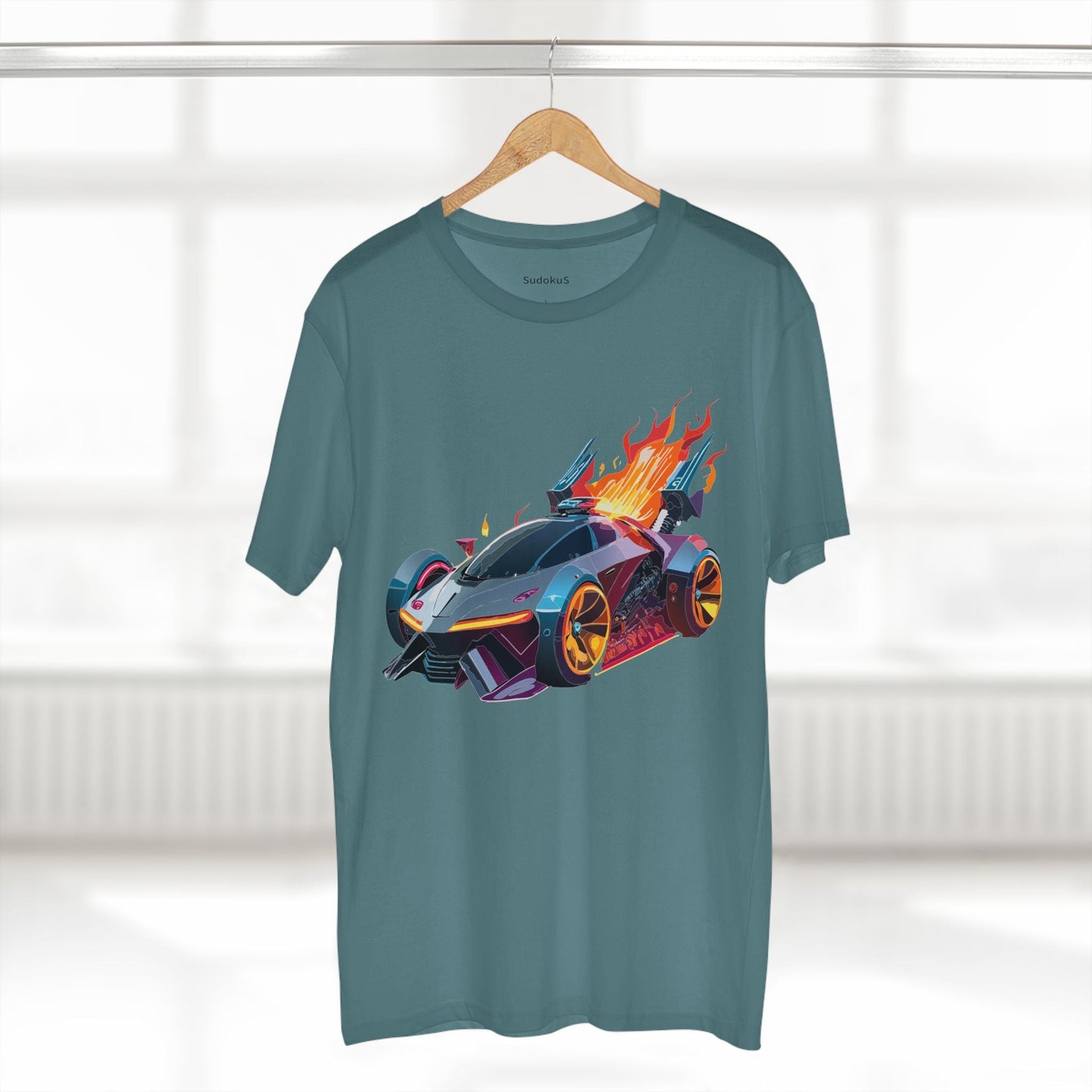 Car Graphic Unisex 100 Cotton Staple Tee 2