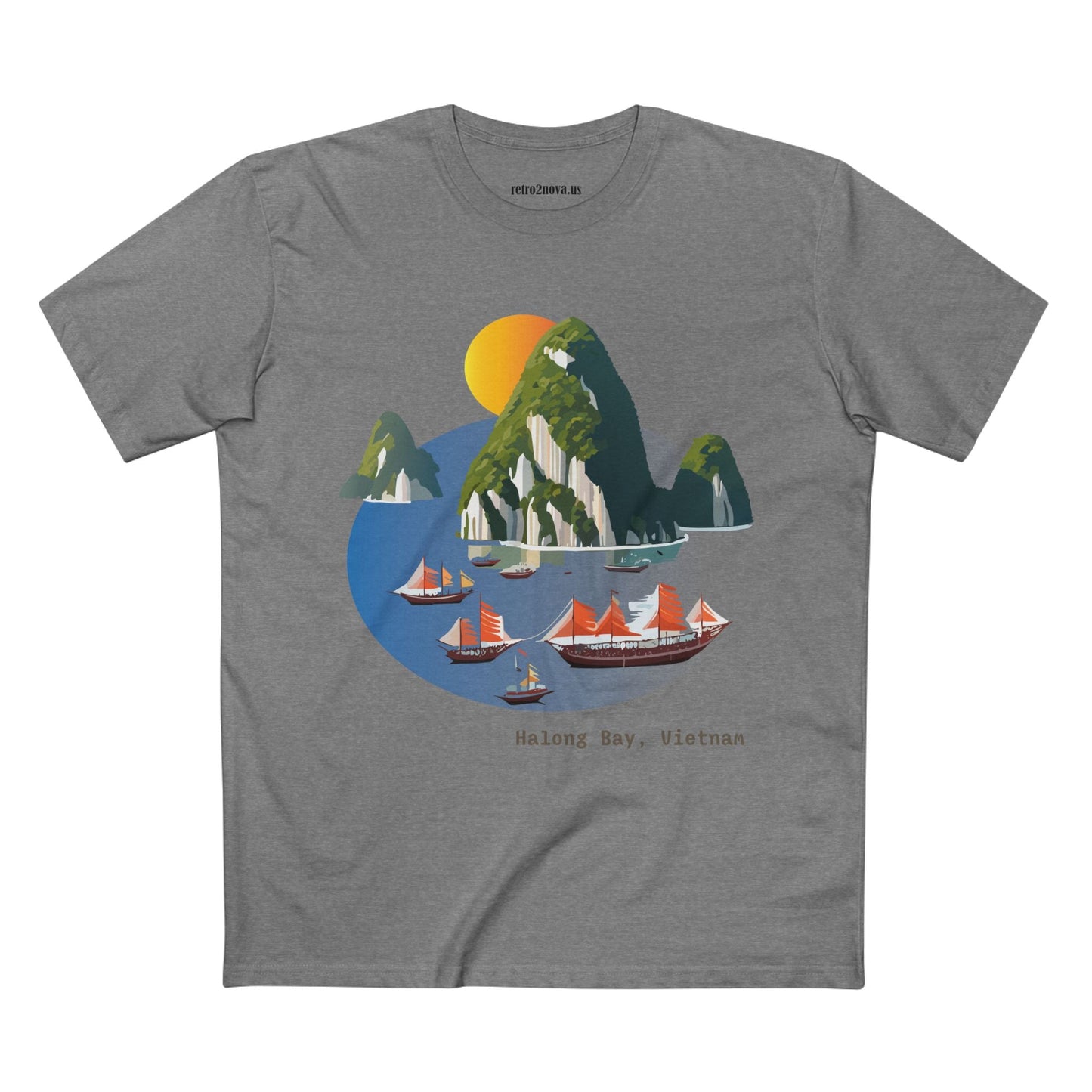 Travel Shirt Vietnam Tourists Unisex Premium Cotton Tee with Original Art Design