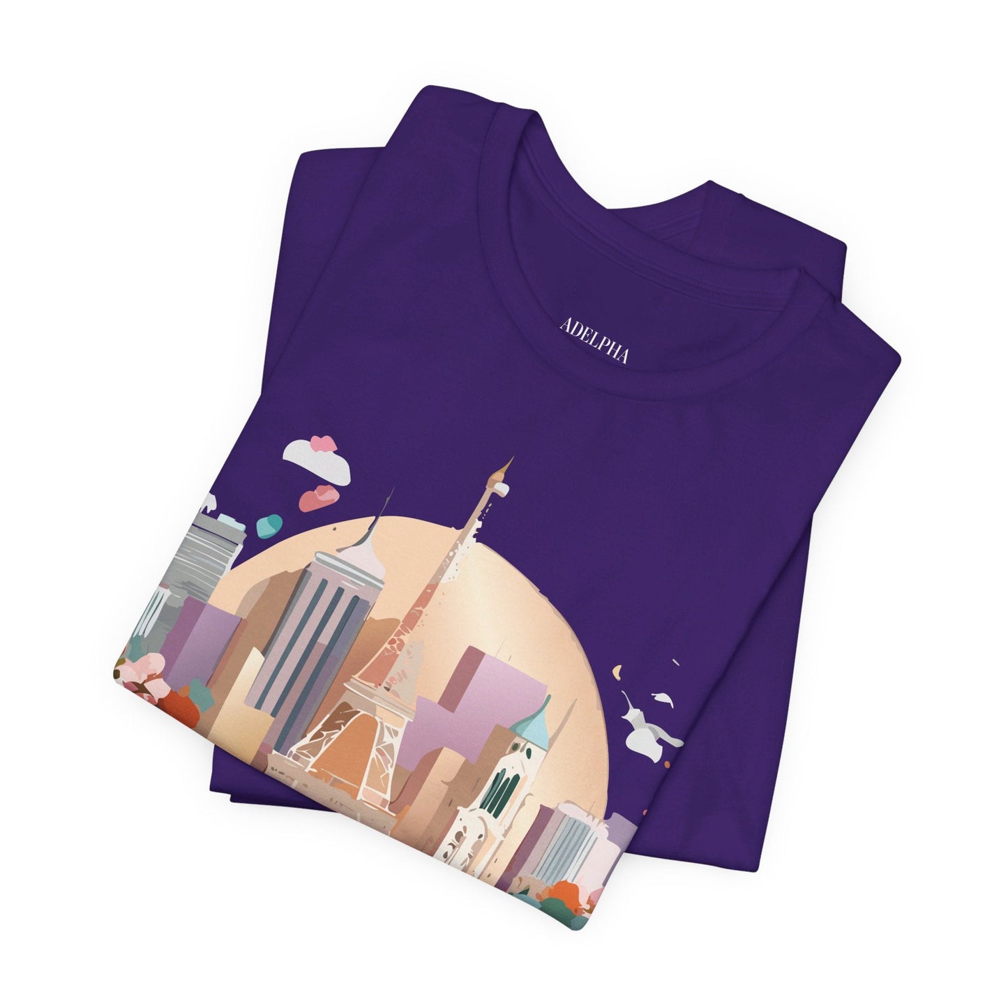 Adelpha Paris Graphic Tee Unisex Short Sleeve Shirt With Vintage Art Design Apparel