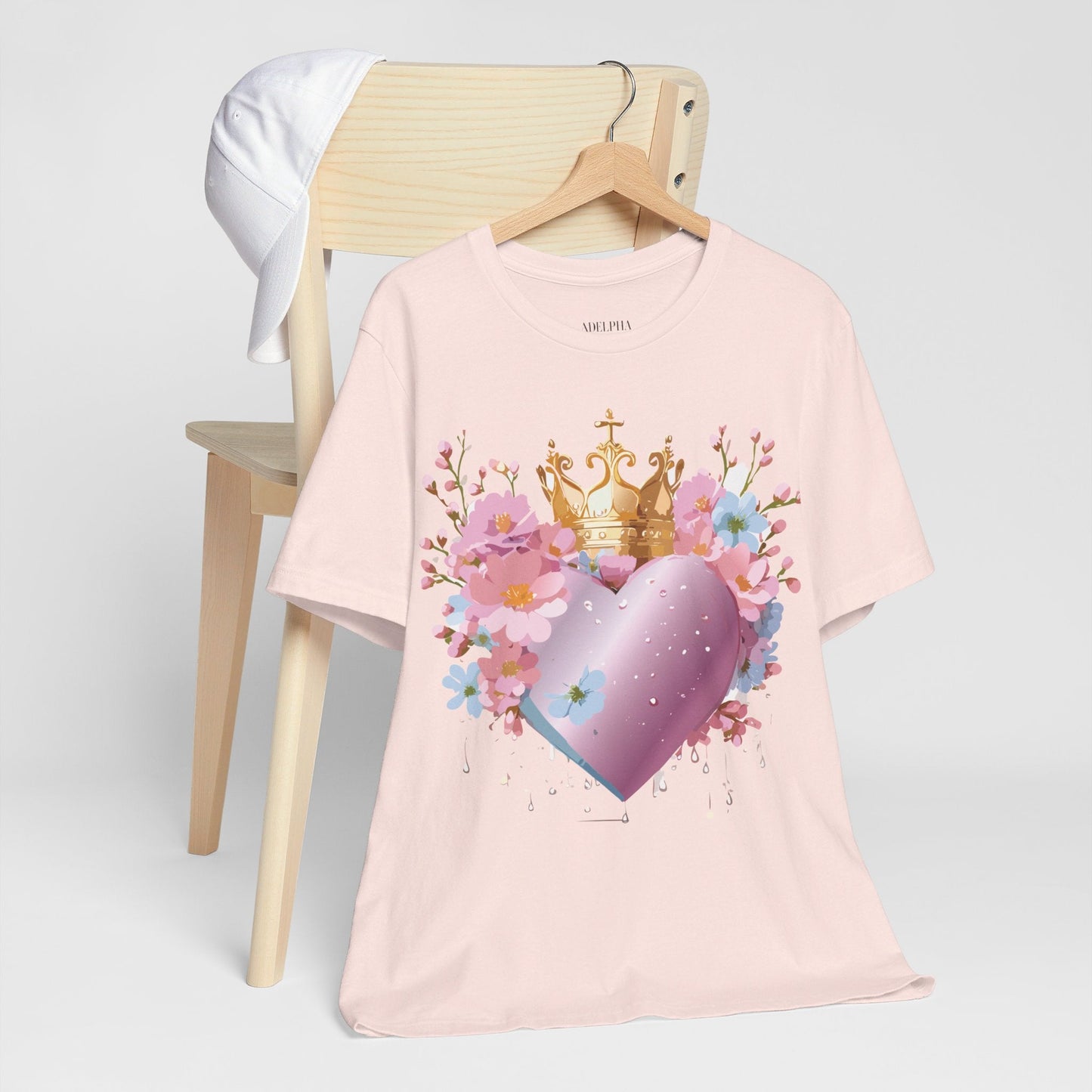 Valentine Graphic Tee Unisex Jersey Short Sleeve By Adelpha Vintage Inspired Artwork