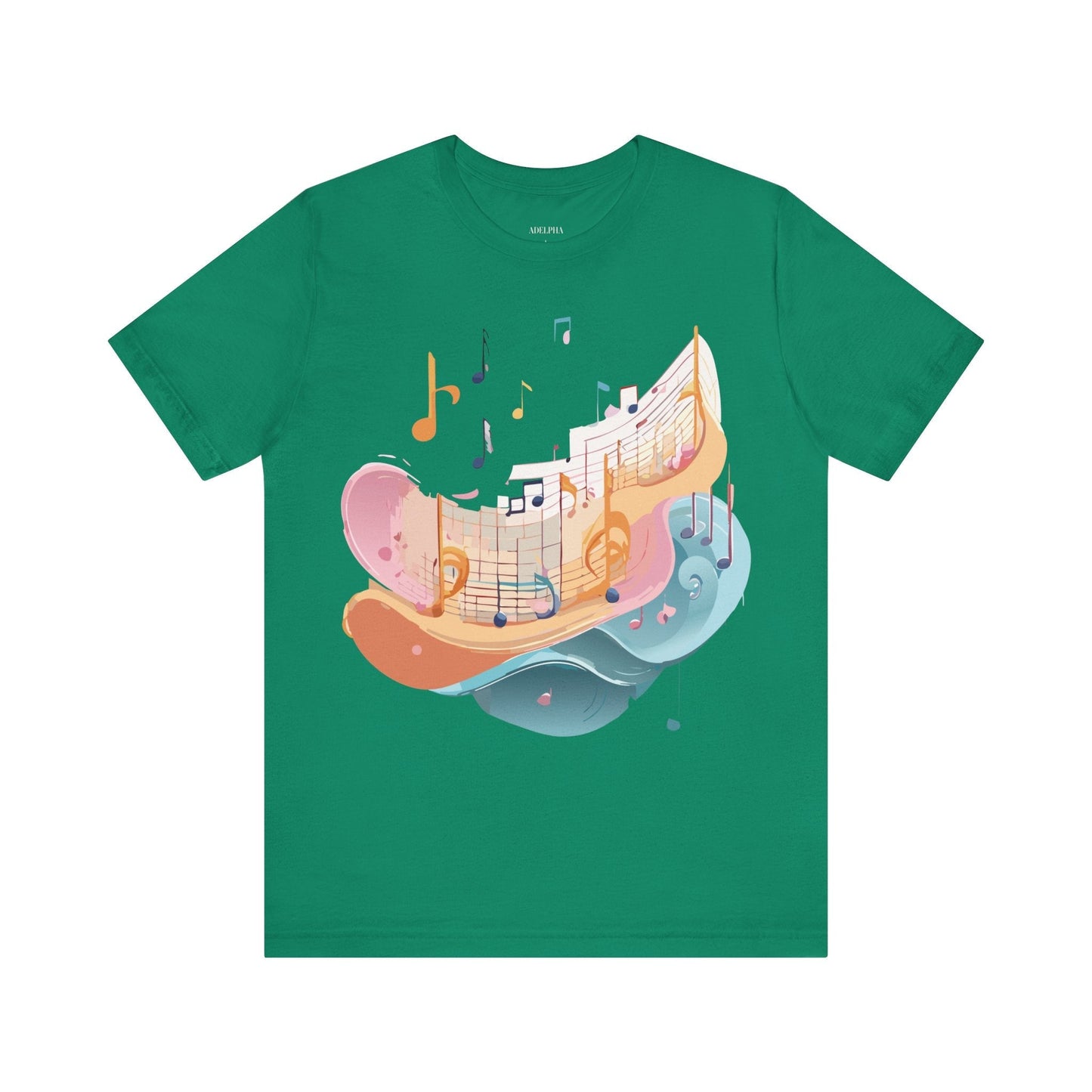 Music Graphic Unisex 100 Cotton Vintage Art with Musical Elements Tee 27