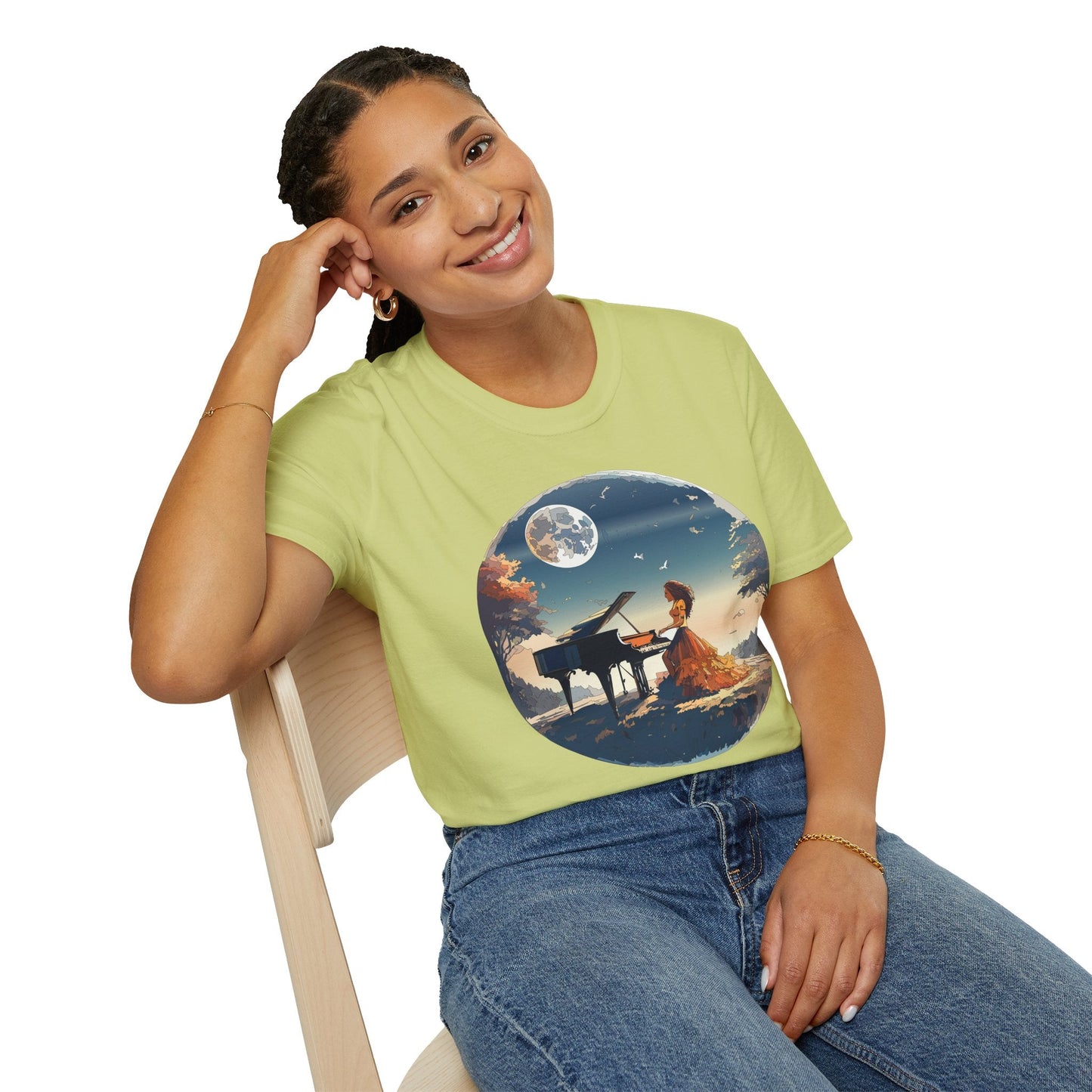 Womens Graphic T Shirt Art Design Gildan Softstyle Tee 100 Percent Ring Spun Cotton Unisex