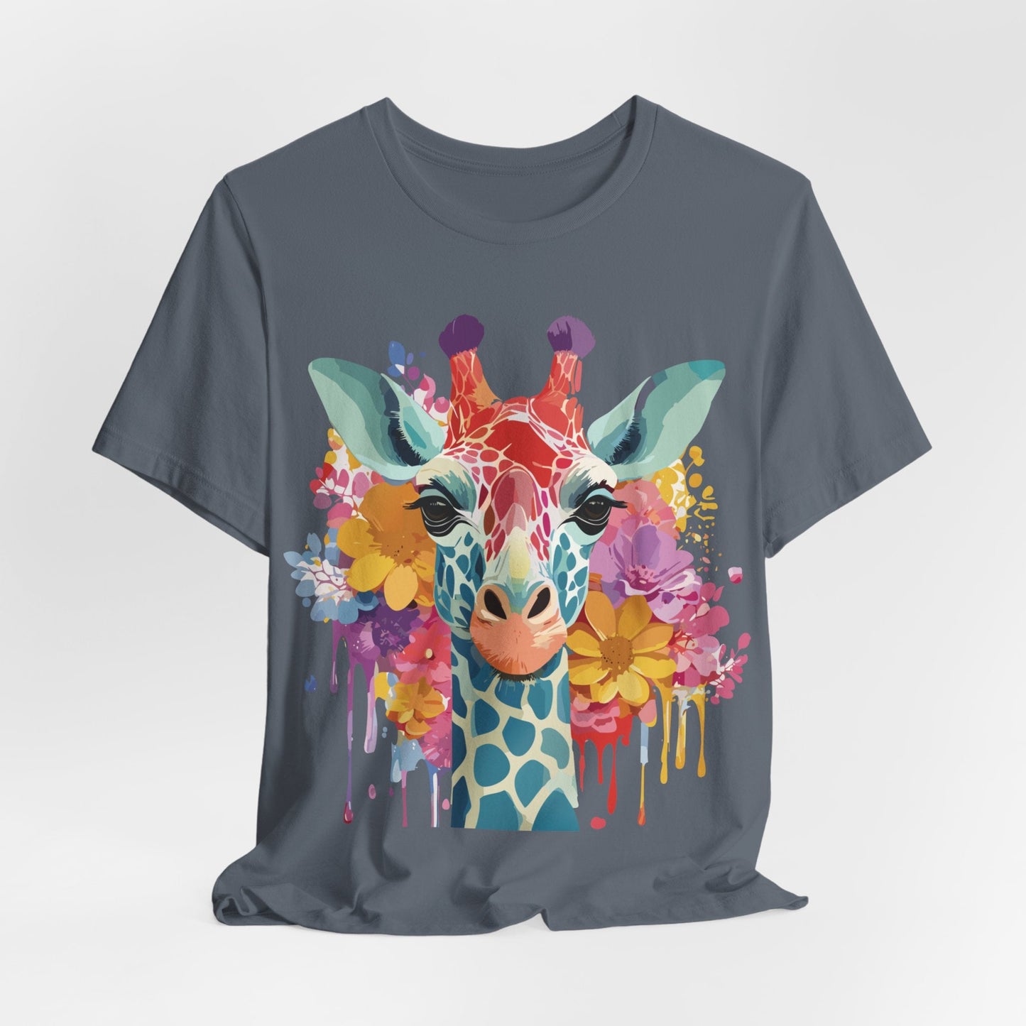 Adelpha Giraffe Graphic Tee Unisex Jersey Short Sleeve Vintage Inspired Art Design