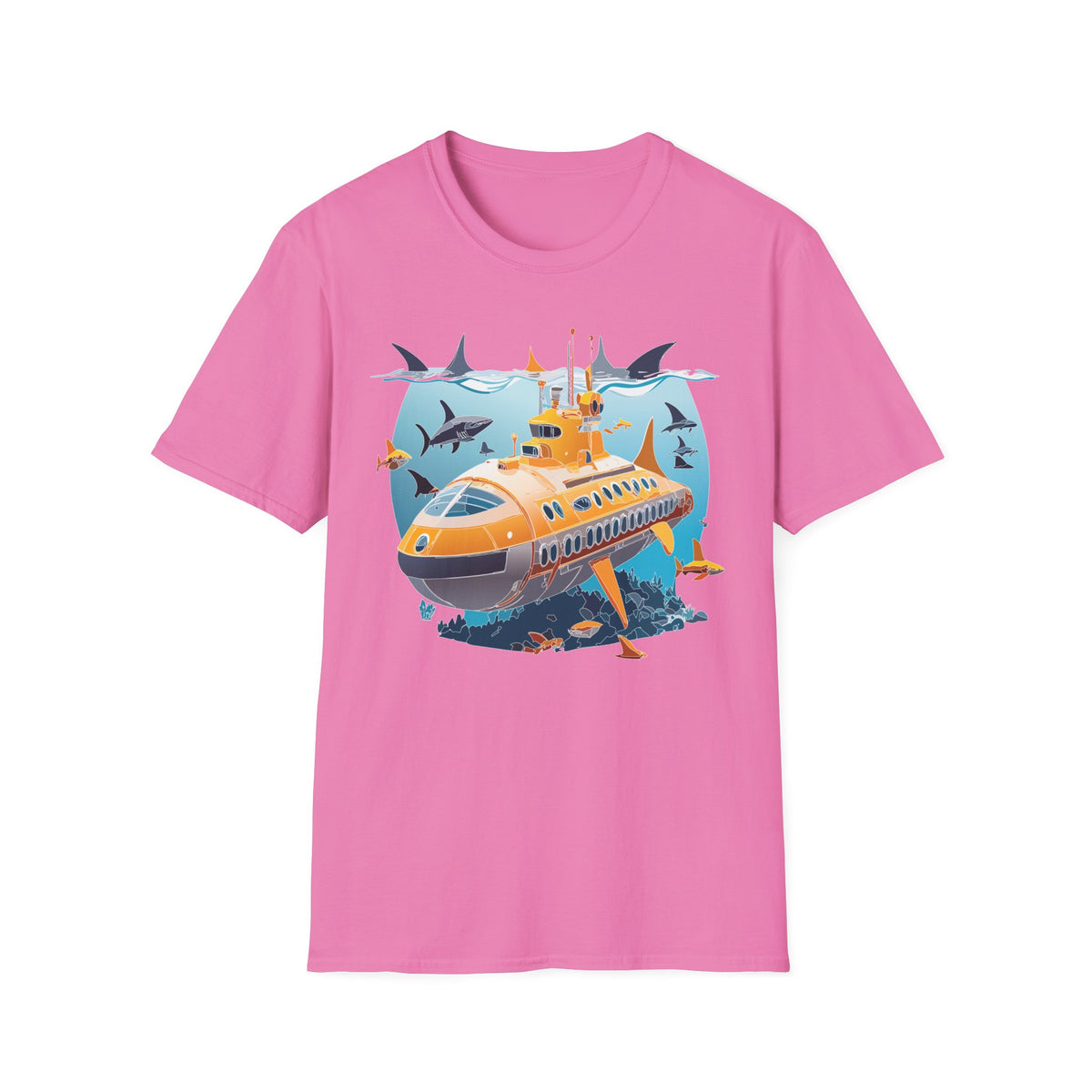 Ocean U boat Graphic Tee Gildan Unisex 100 Cotton Tee Shirt h41