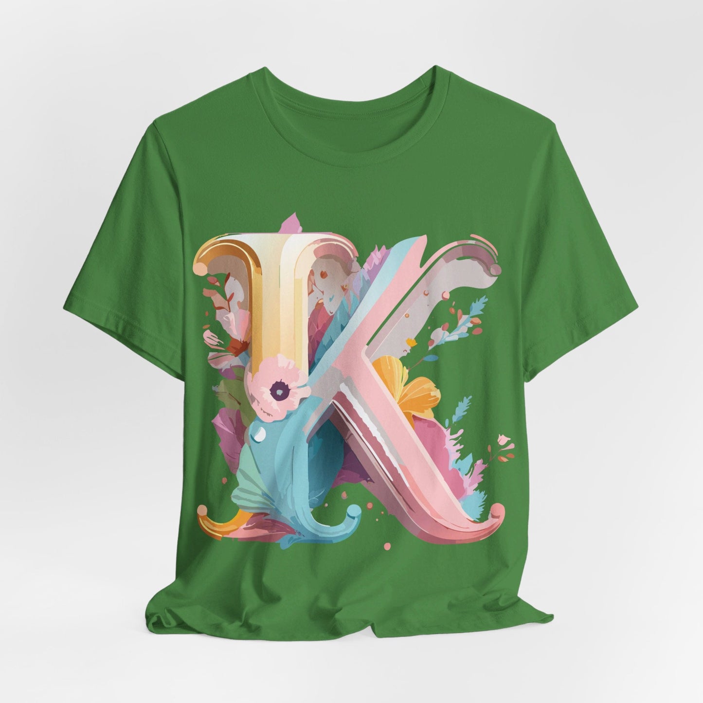 Letter K Shirt Unisex Graphic Tee With Vintage Inspired Artwork Adelpha Premium Comfort
