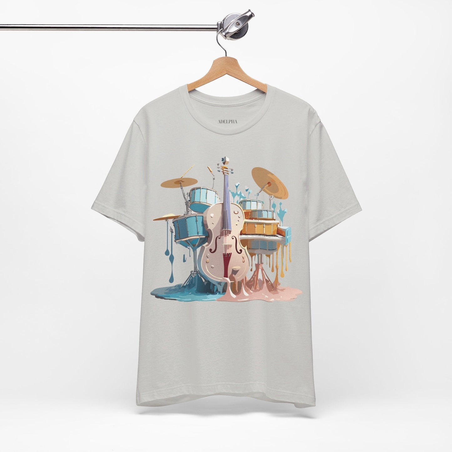 Adelpha Music Graphic T Shirt Unisex Jersey Short Sleeve Vintage Inspired Artwork Tee