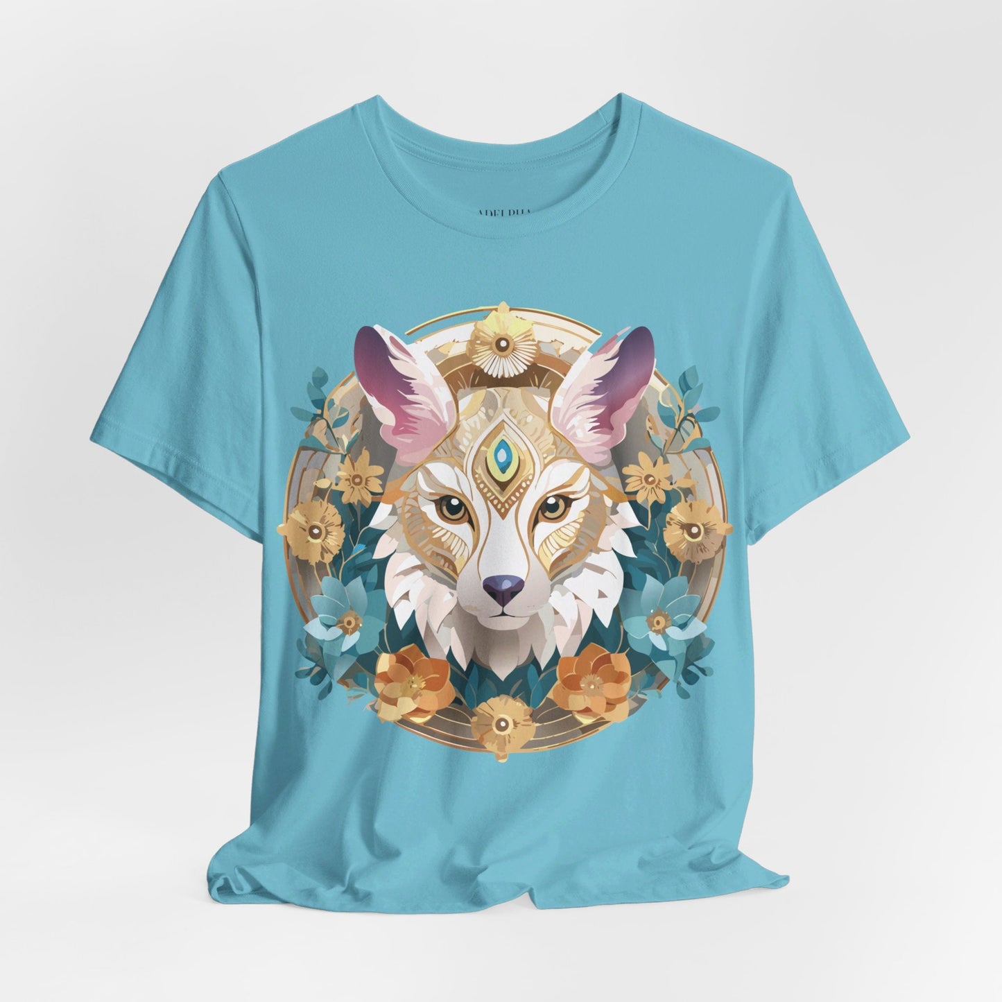 Medallion Graphic Unisex 100 Cotton Vintage Animal Medal Artwork Tee 84