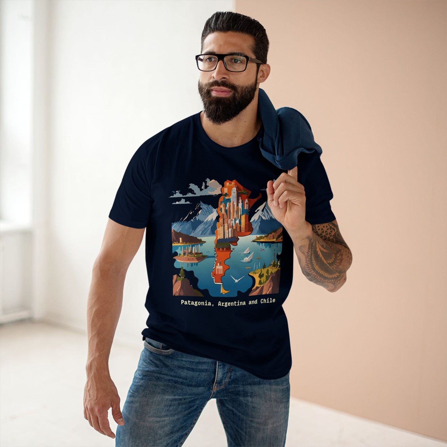 Travel Shirt For Tourists Unisex Premium Cotton Tee With Original Art Design By Retro2Nova