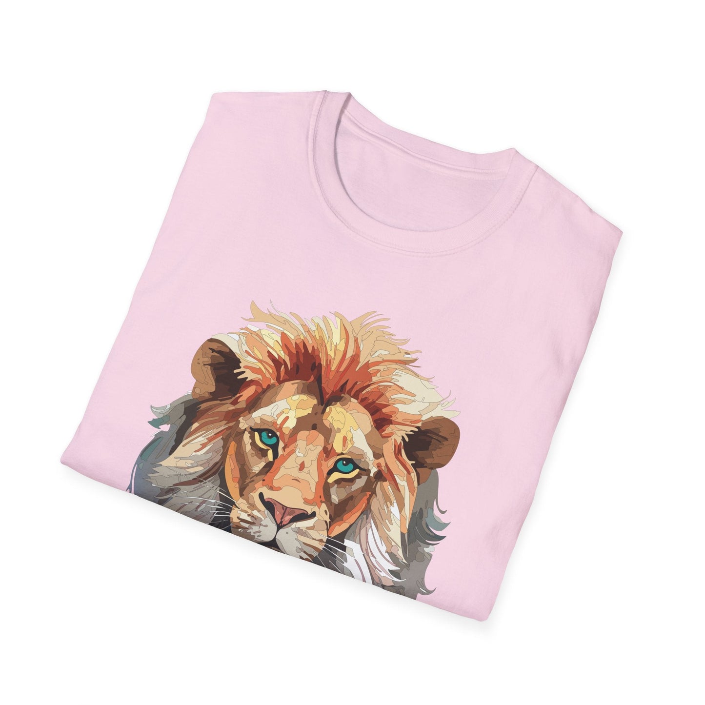 Lion Shirt Unisex Animal Tee Gildan Softstyle 64000 Cotton Tee